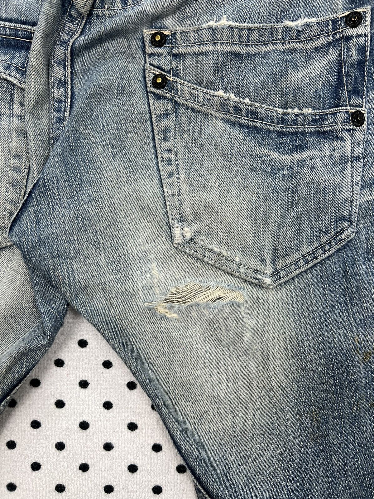 Japanese Brand Rattle Trap Crazy Trashed & Destroyed Flare Denim Size US 32 / EU 48 - 14 Thumbnail