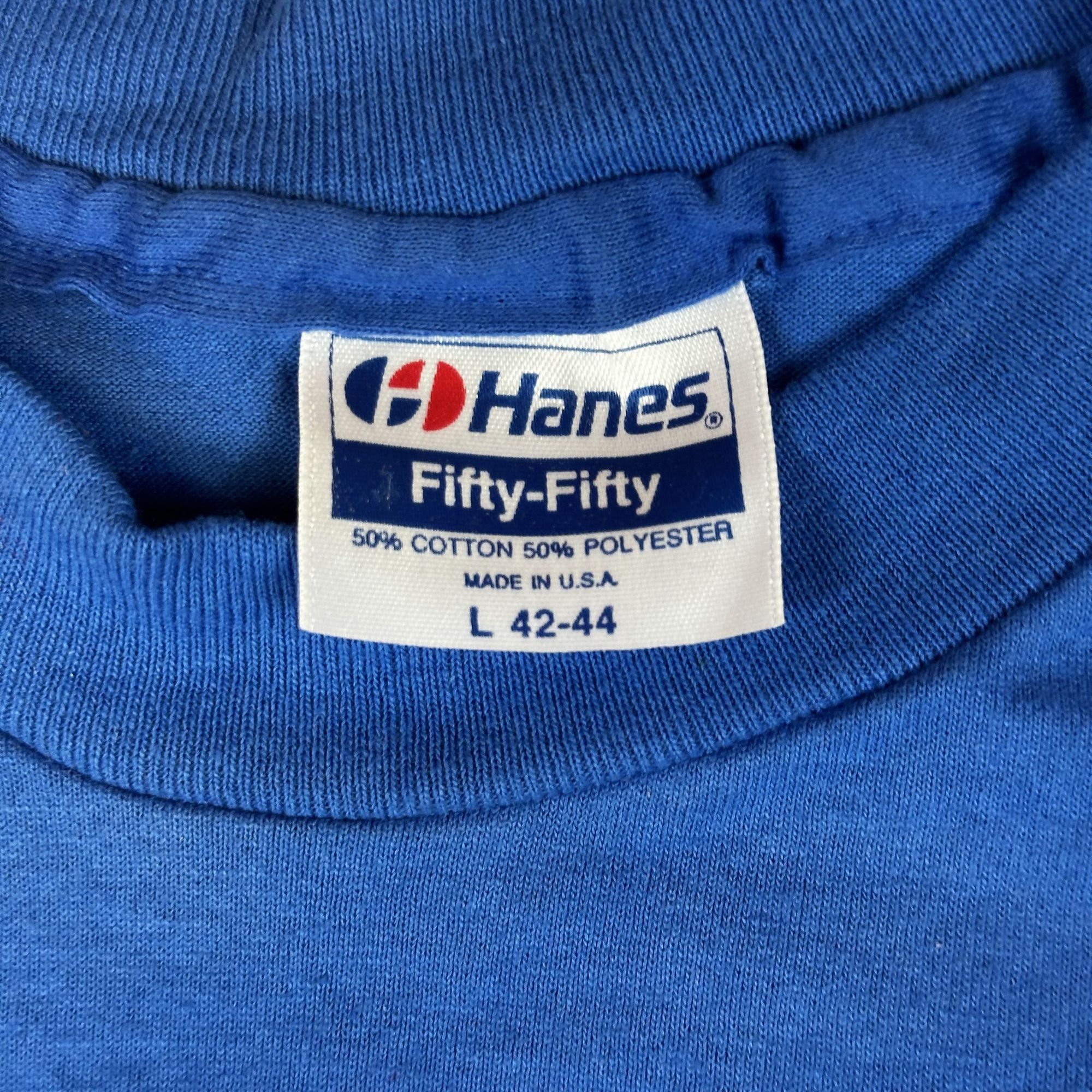 Hanes Vintage Hanes California Faults Graphic T-Shirt L 42-44 Blue Size US L / EU 52-54 / 3 - 3 Thumbnail