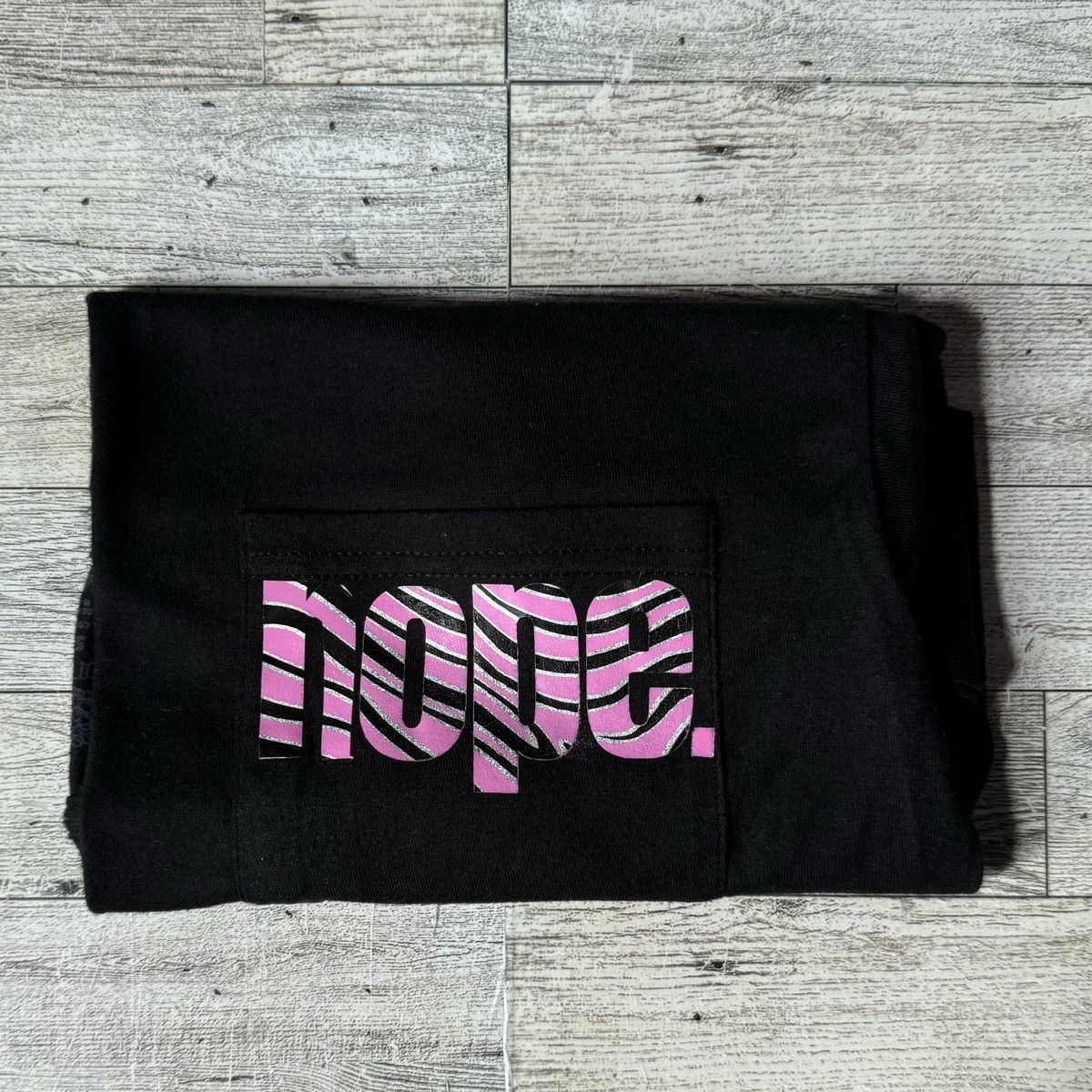 Other NOPE, Zebra Print, Black & Pink, Cropped Pocket Tee Size S / US 4 / IT 40 - 11 Thumbnail