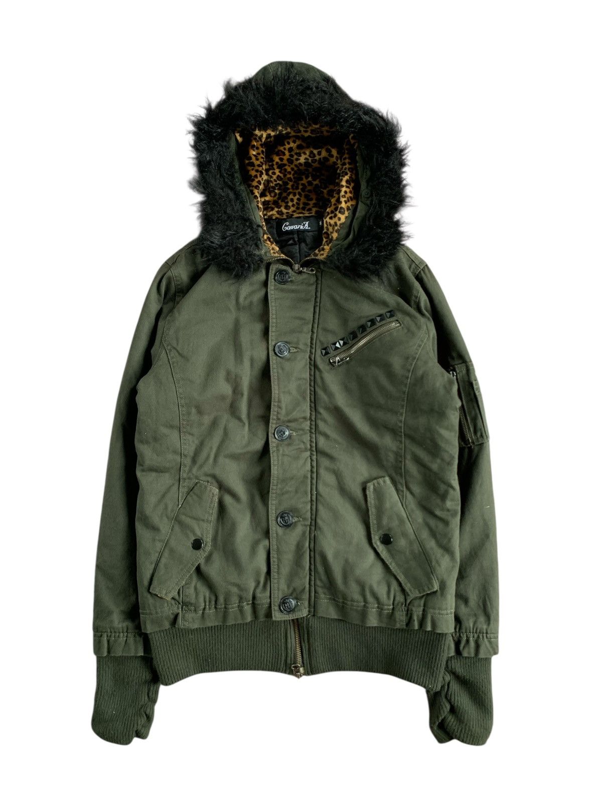 Japanese Brand Y2k Cavaria faux fur seditionaries leopard iner jacket Size US S / EU 44-46 / 1 - 3 Thumbnail