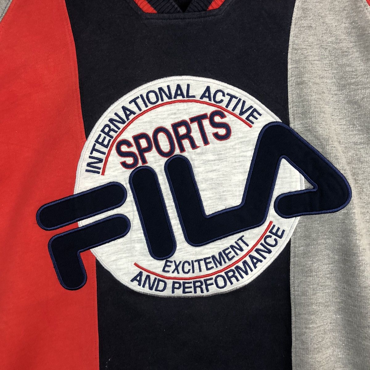 Fila Fila vintage Red,Dark Blue, Grey, Sweatshirt #7561 Size US S / EU 44-46 / 1 - 7 Thumbnail