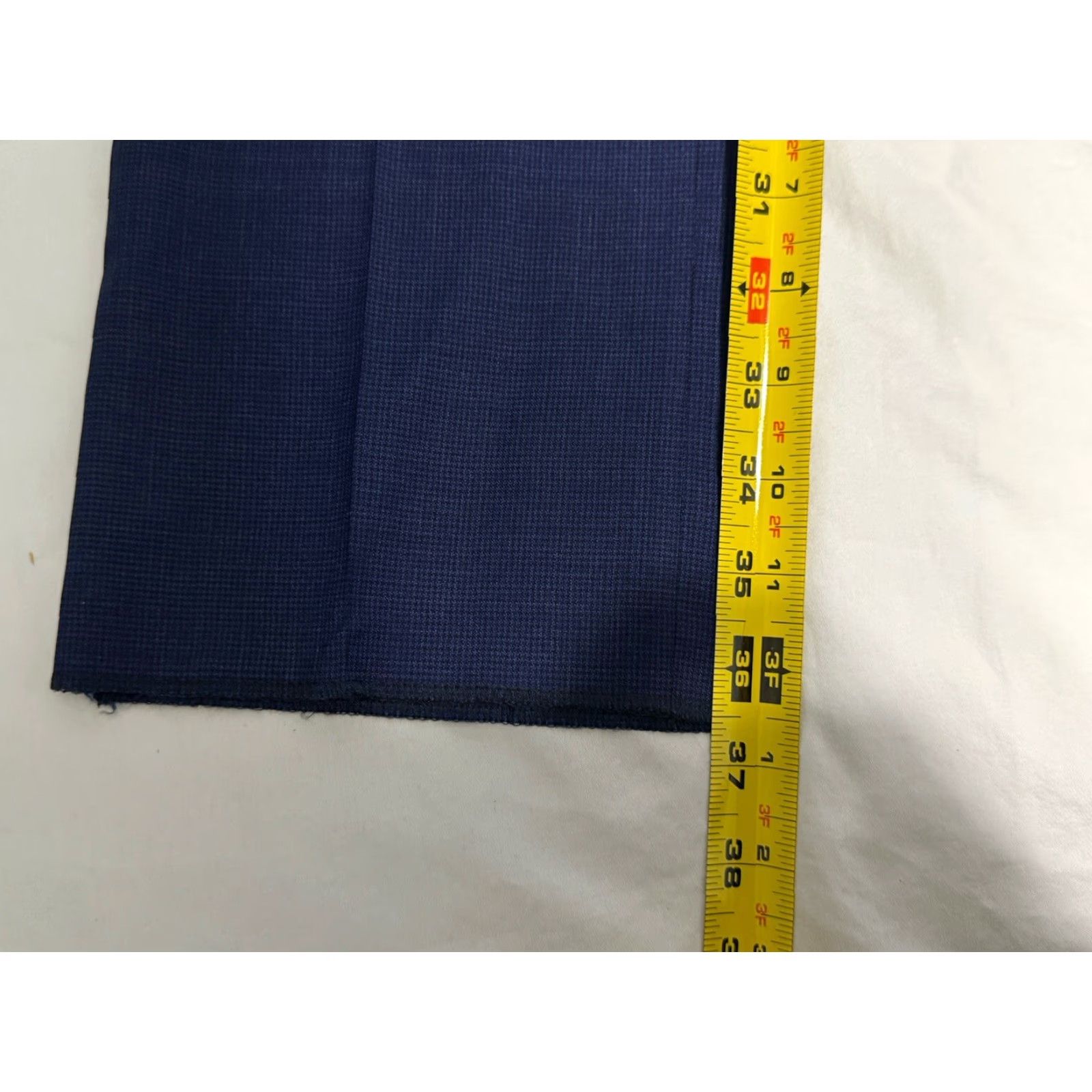 Canali CANALI Lightweight Wool Dress Pants Blue Houndstooth 39x36.5 Regular Fit Mens Size US 39 - 3 Thumbnail
