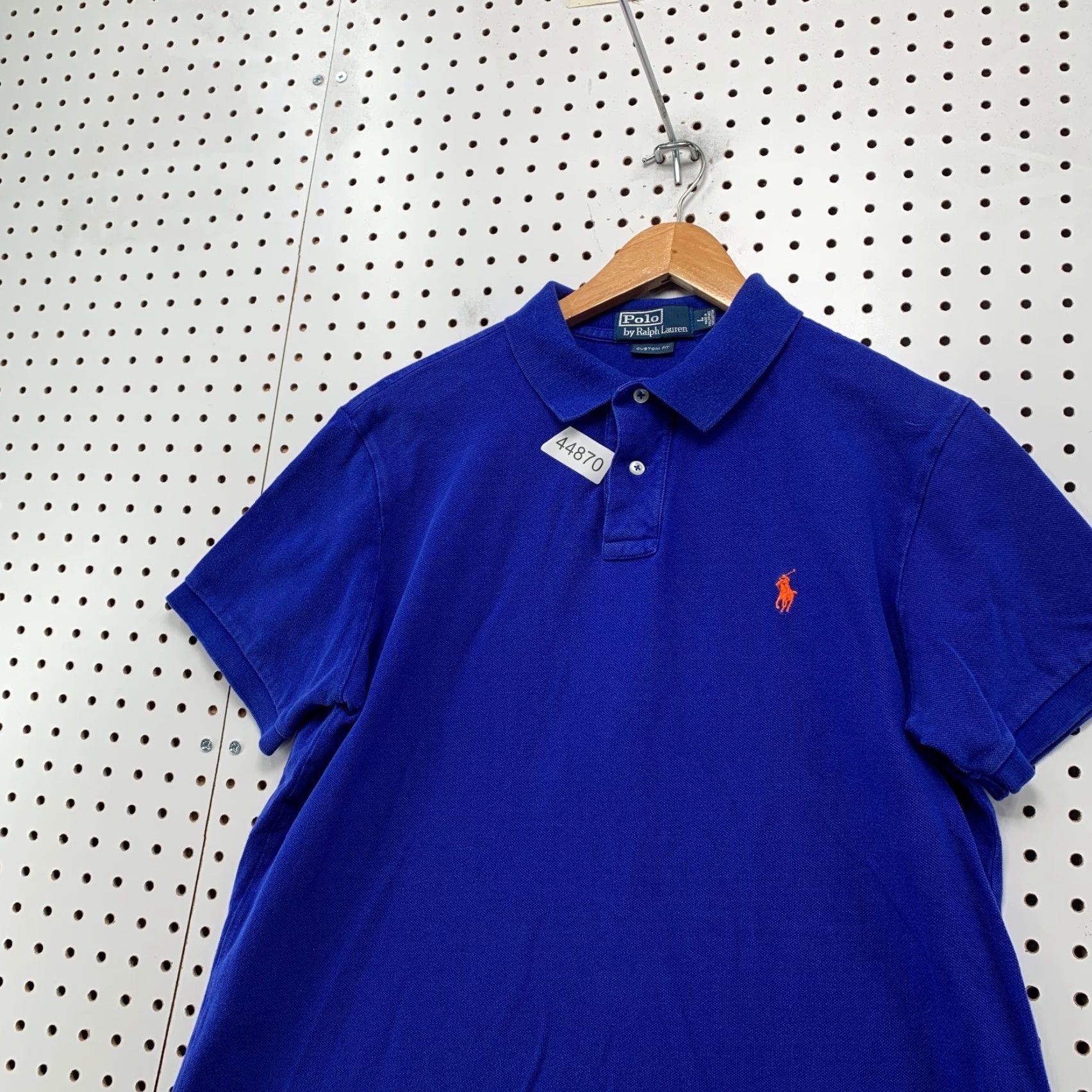 Polo Ralph Lauren VINTAGE Polo Ralph Lauren Shirt Mens Large Royal Blue Orange Pony Custom Fit Polo Shirt Men Large Royal Blue Orange Pony Custom Fit Size US L / EU 52-54 / 3 - 3 Thumbnail