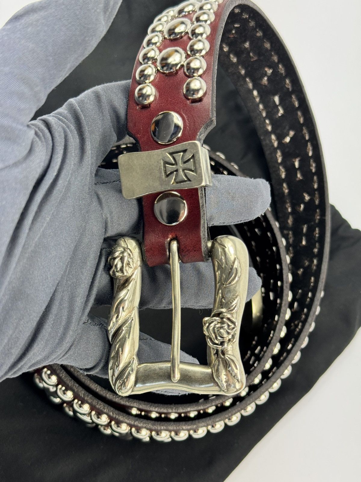 Enfants Riches Deprimes ROSE DETAILED BUCKLE BELT Size 36 - 2 Thumbnail