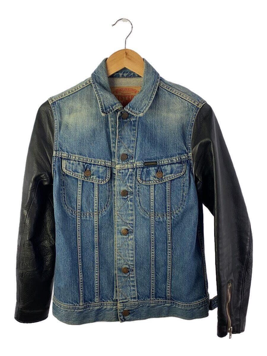 Hysteric Glamour Leather Sleeve Denim Jacket Size US S / EU 44-46 / 1 - 1 Thumbnail