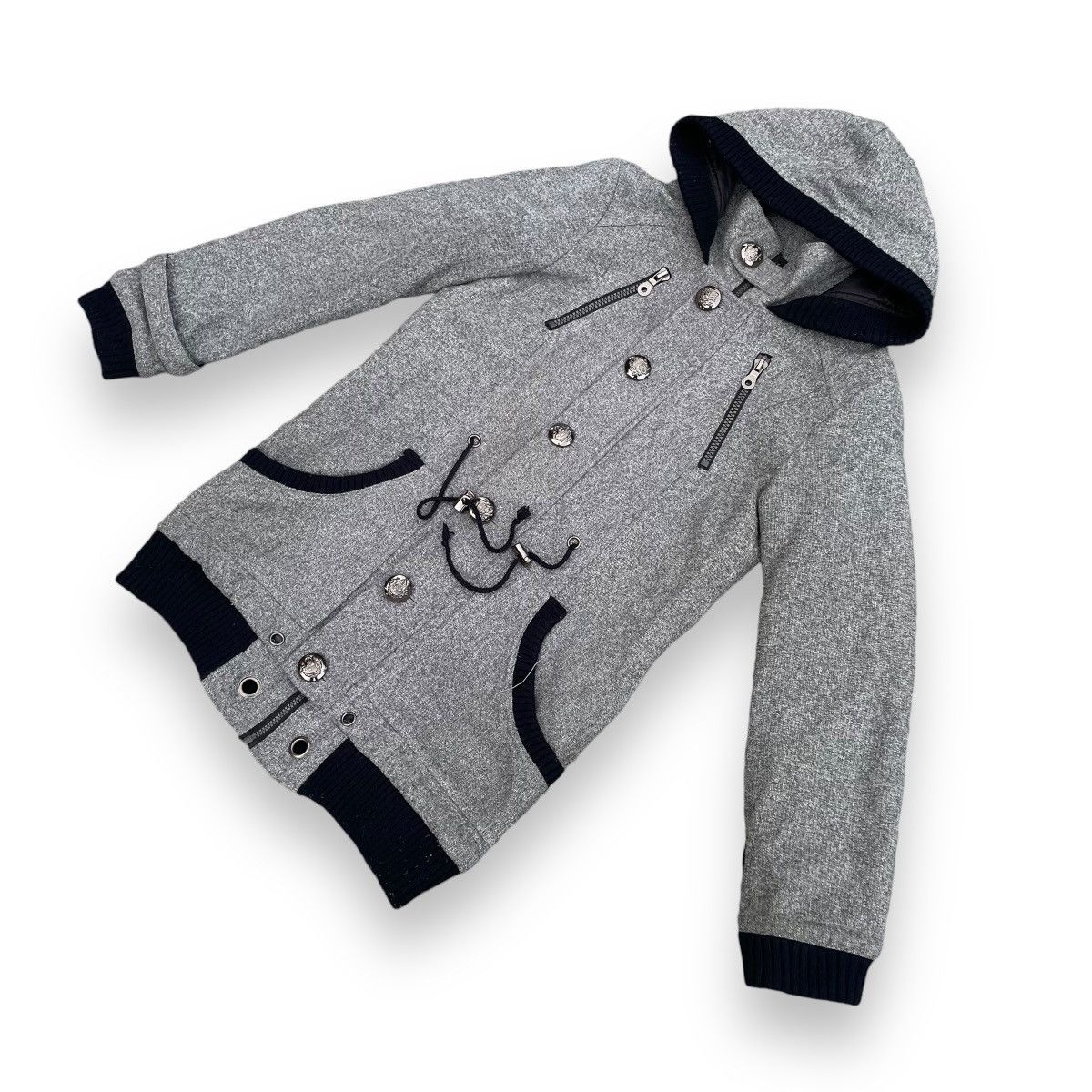 If Six Was Nine 🇯🇵 DIAMOND JULIA MULTIPOCKET PUNK HOODIE PARKA JACKET Size US M / EU 48-50 / 2 - 4 Thumbnail
