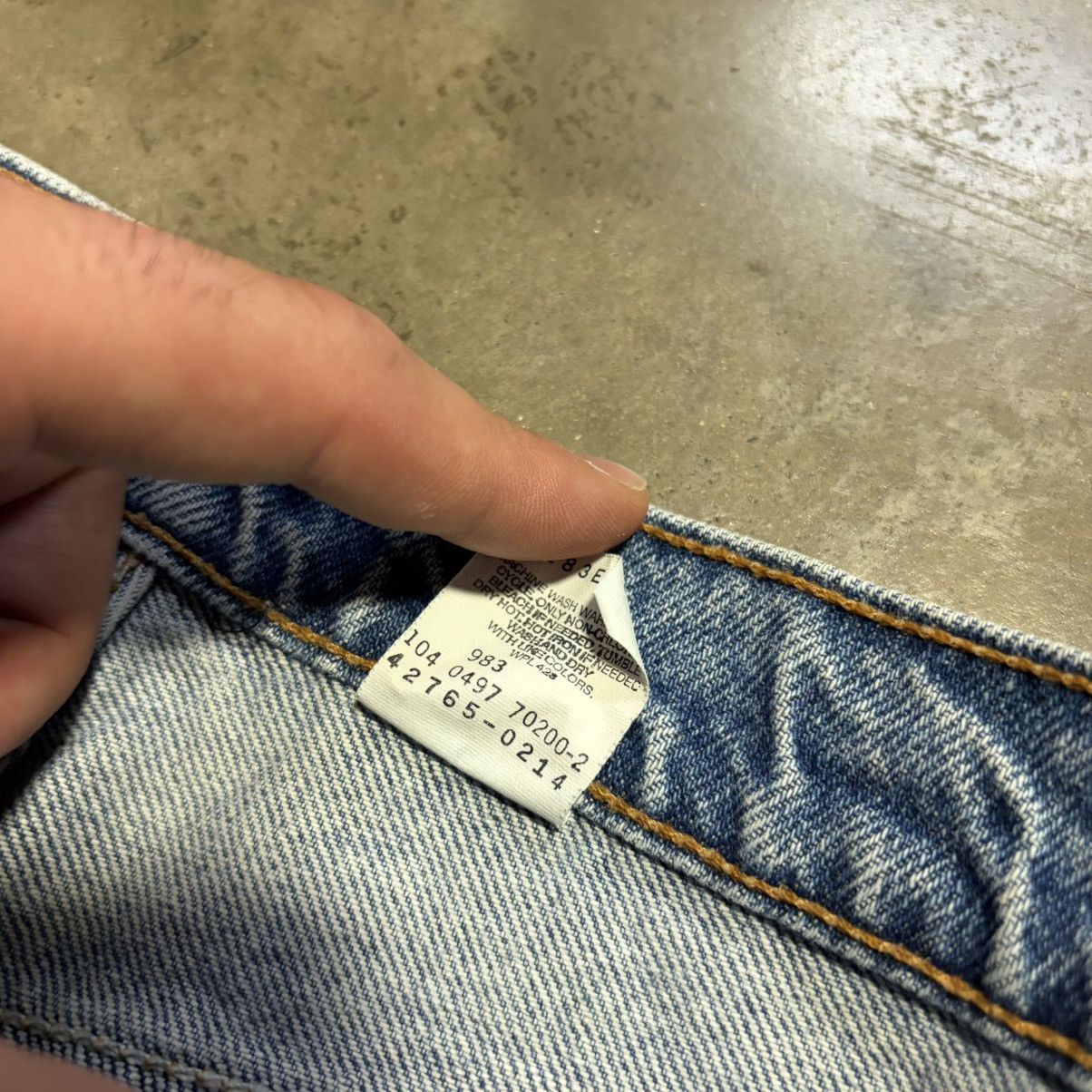 Levi's Vintage Levis 565 Orange Tag Wide Leg Baggy Denim Jeans 90s Size US 29 - 11 Thumbnail