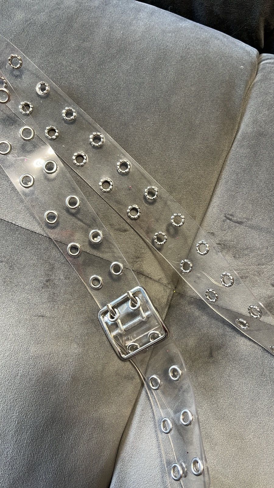 Japanese Brand × Vintage Vintage transparent y2k hype belt Size ONE SIZE - 2 Thumbnail