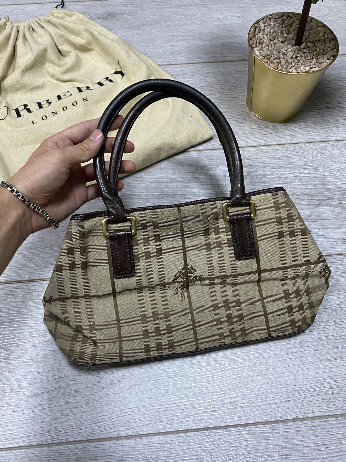 Burberry Burberry London bag nova check with dust bag Size ONE SIZE - 2 Thumbnail