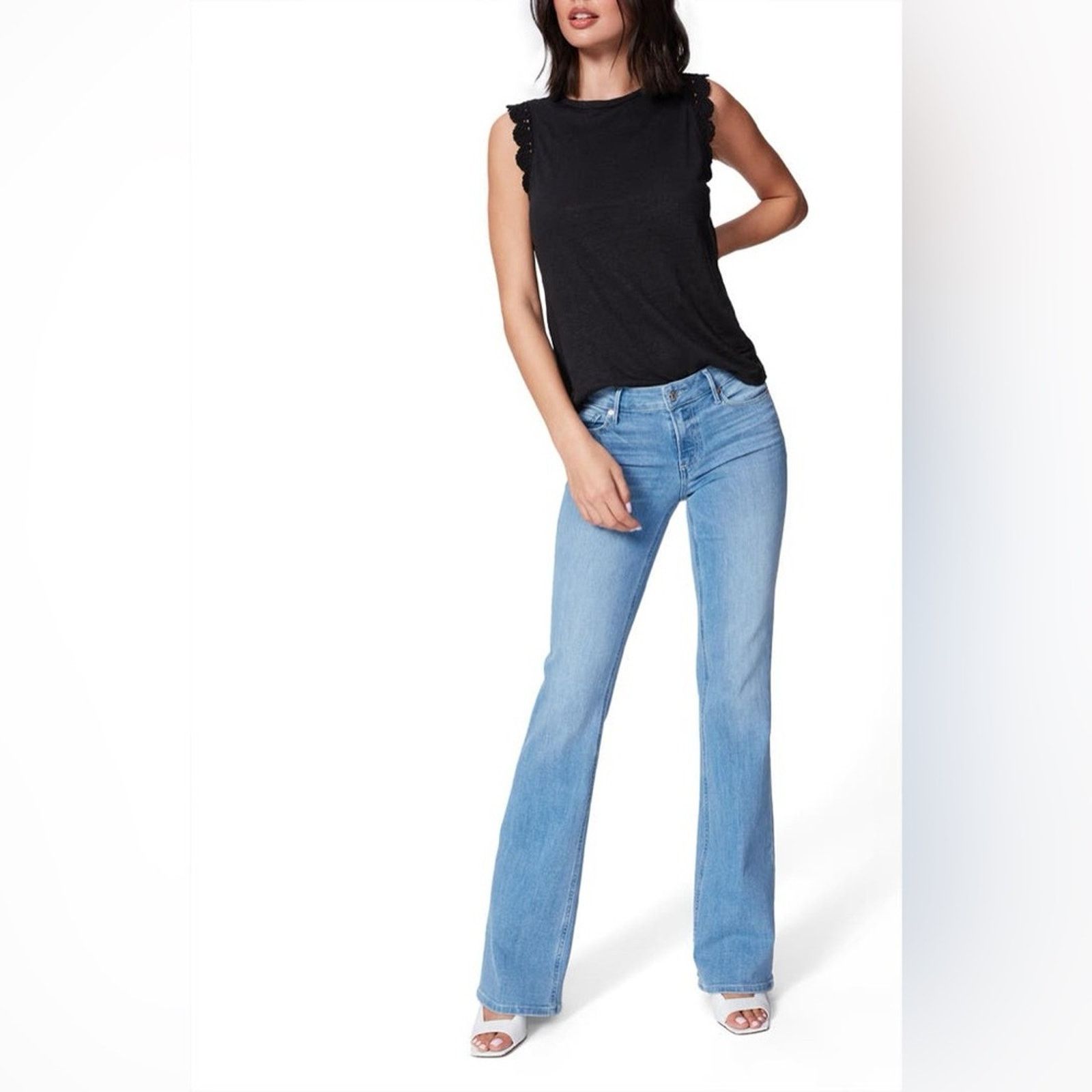 Paige PAIGE Skyline Bootcut Jeans Satellite Light Blue Sz. 25 / 4 Size 25" / US 0 / IT 36 - 5 Thumbnail