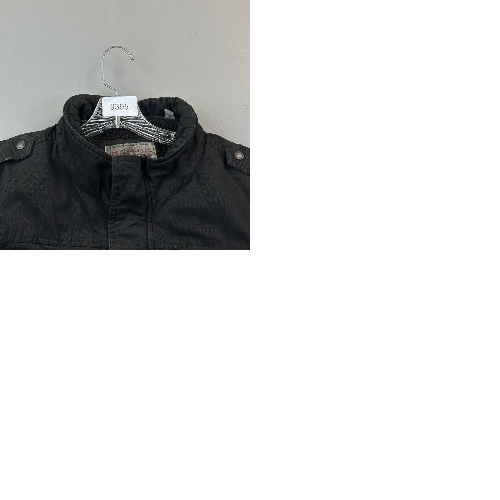 Levi's Levi's Jacket Mens Large Black Denim Full Zip SnapnSherpa Lined Trucker Outdoor - Classic, Biker, USA, 90s? Size US L / EU 52-54 / 3 - 10 Thumbnail