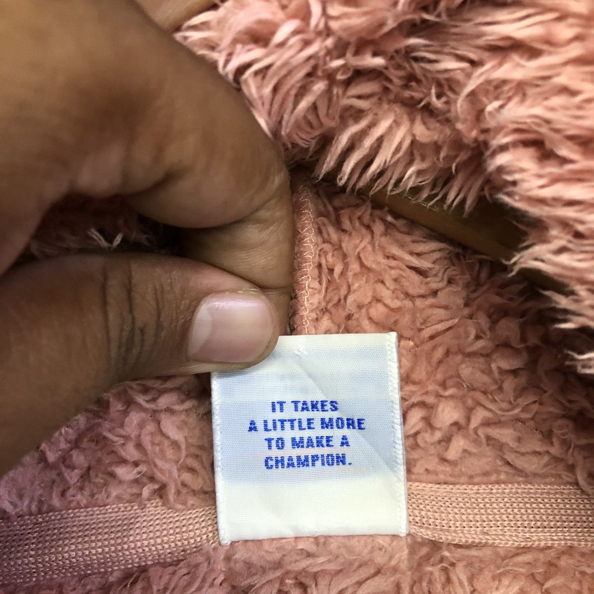 Champion Champion Women Winter Fluffy Pink Fleece Jacket Size L / US 10 / IT 46 - 11 Thumbnail