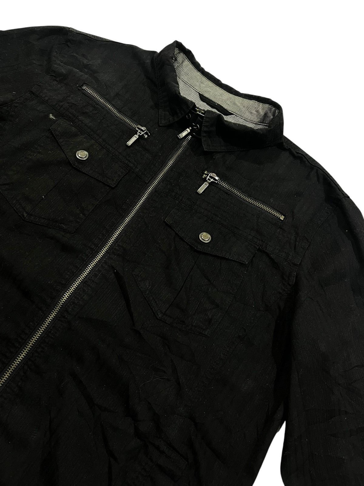 If Six Was Nine × Japanese Brand × Le Grande Bleu (L.G.B.) 🇯🇵 NOTA BENE GOTHIC PUNK STYLE ZIPPER JACKET Size US L / EU 52-54 / 3 - 5 Thumbnail