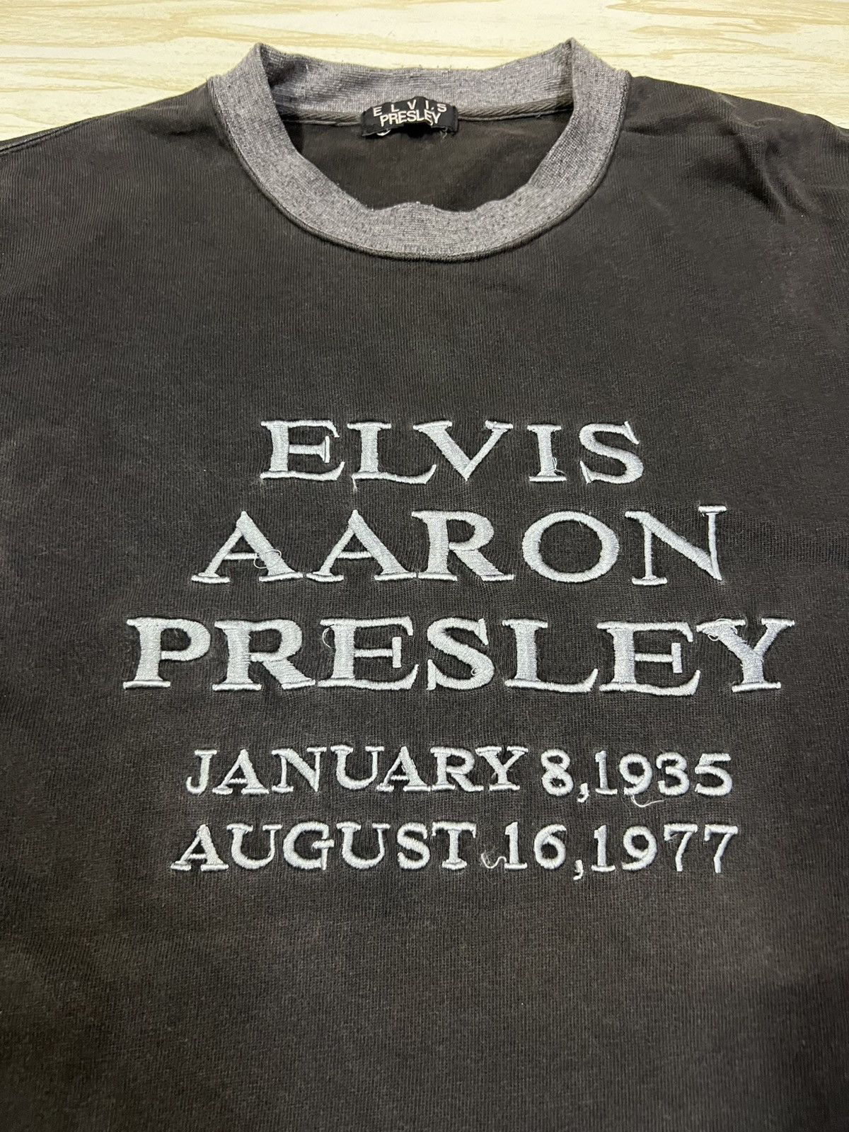 Band Tees Elvis Aaron Presley Long Sleeve Shirt Size US M / EU 48-50 / 2 - 4 Thumbnail