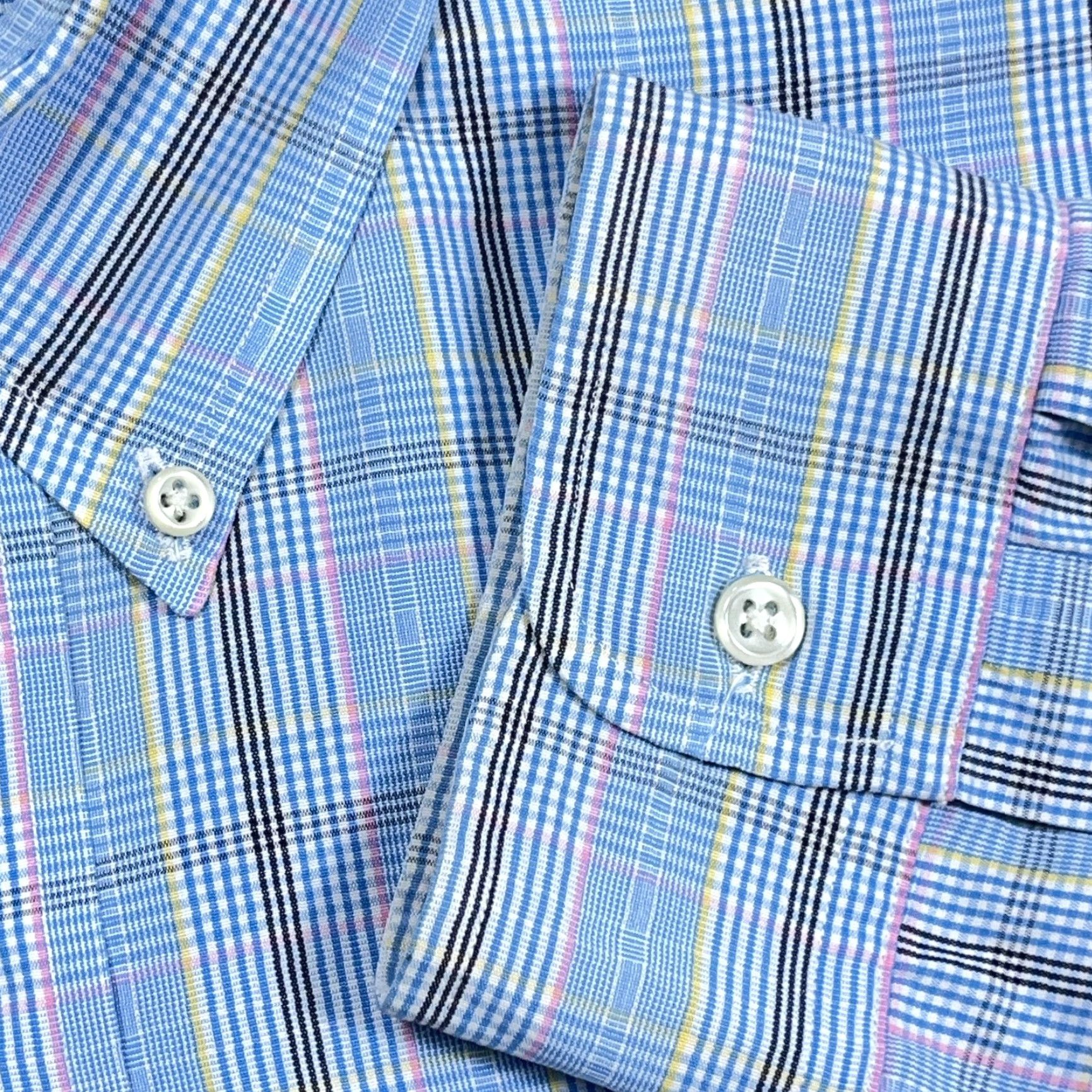 Ralph Lauren Ralph Lauren Shirt Men 2XL Blue Plaid Button-Up Blake Blake Two Ply Poplin Dress Button-Front Casual Size 48R - 5 Thumbnail