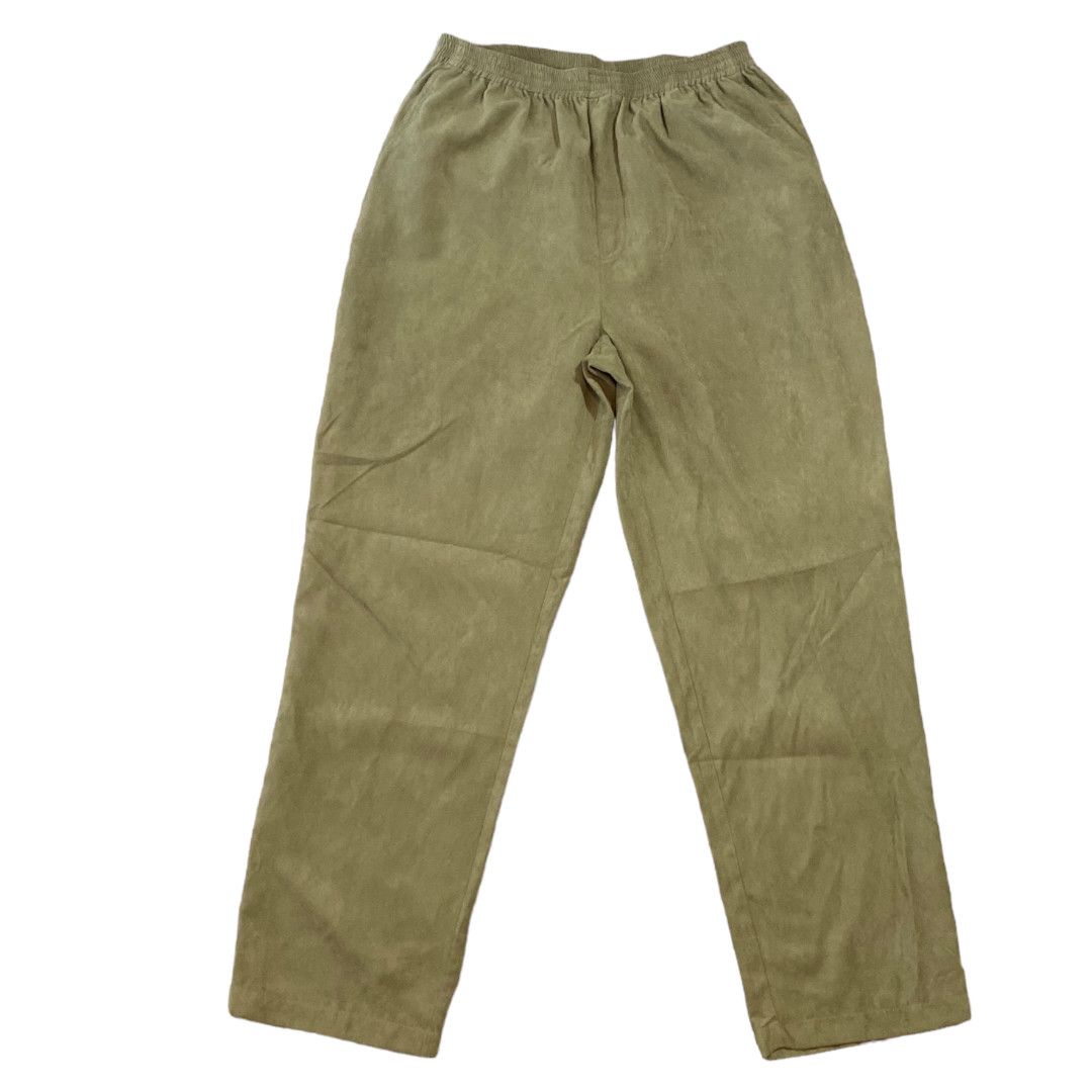 Vintage Vintage Faux Suede Pants Size 36" / US 14 / IT 50 - 1 Thumbnail