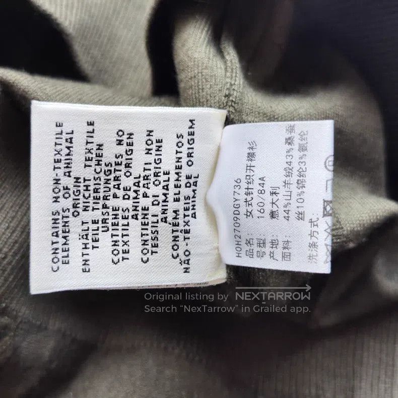 Hermes Hermes Jacquard Knit Cardigan, Moss Green Size XS / US 0-2 / IT 36-38 - 5 Thumbnail