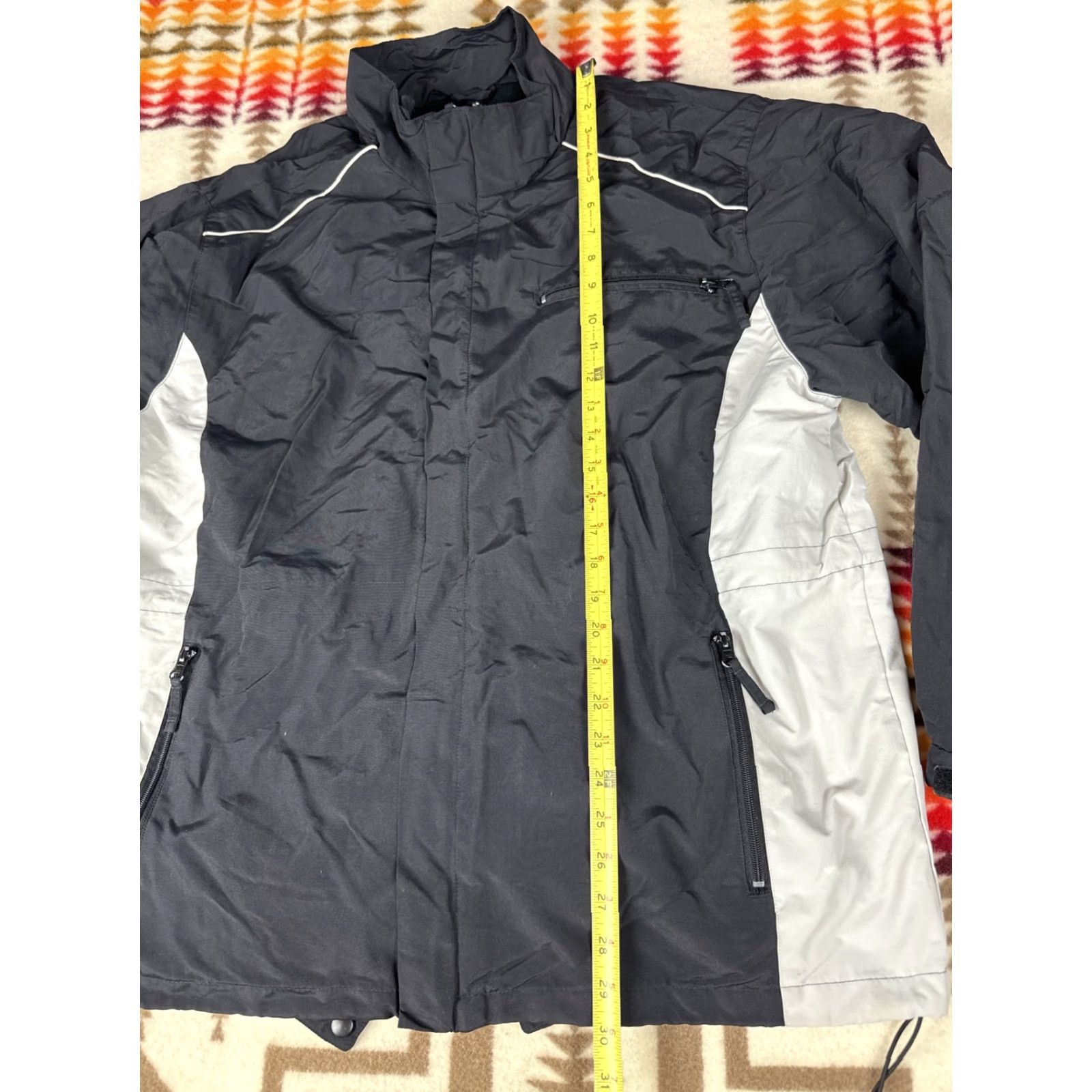 Vintage Athletech Windbreaker Jacket Mens L Black & Gray Bomber Style Men’s Regular Size Size US L / EU 52-54 / 3 - 5 Thumbnail