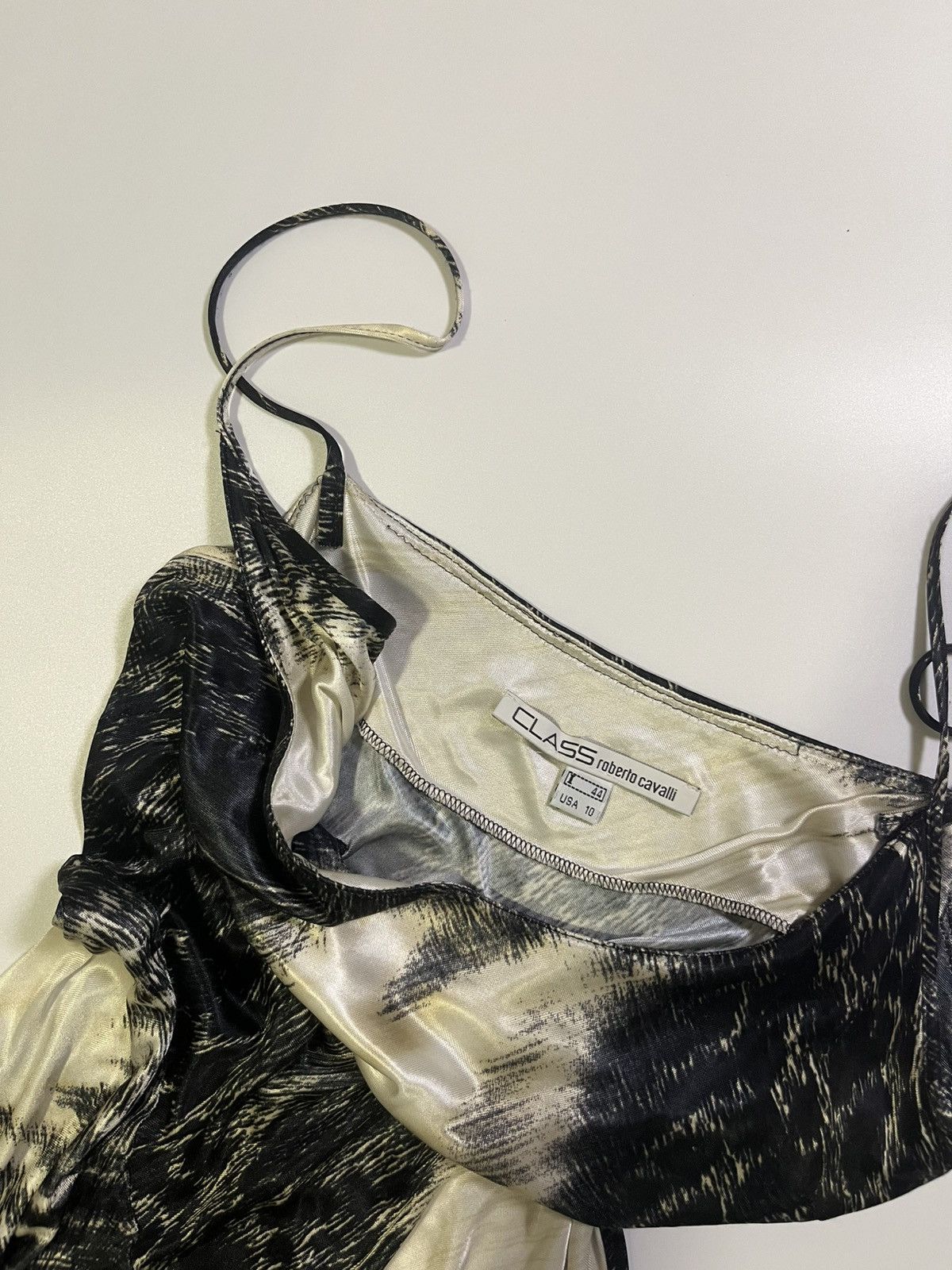 Roberto Cavalli vintage class cavalli animal print mini dress Size L / US 10 / IT 46 - 4 Thumbnail