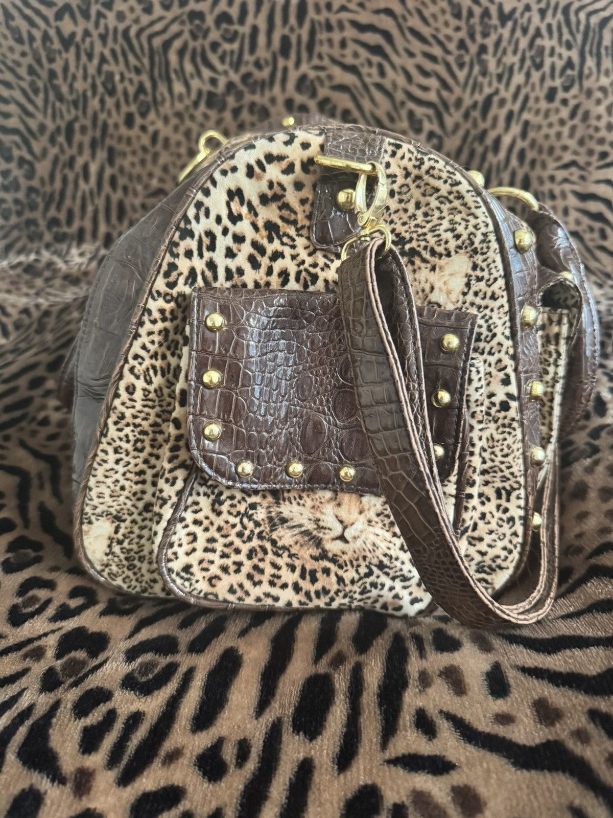 Dolce & Gabbana Dolce and Gabbana Cheetah Print Duffle Size ONE SIZE - 2 Thumbnail