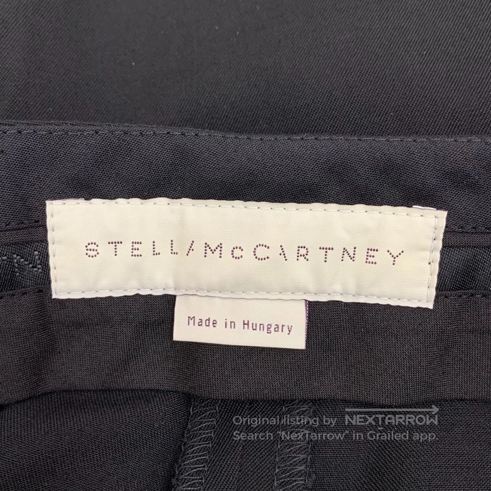 Stella McCartney Stella McCartney size M Black flare wool tailored long tro Size US 27 - 6 Thumbnail