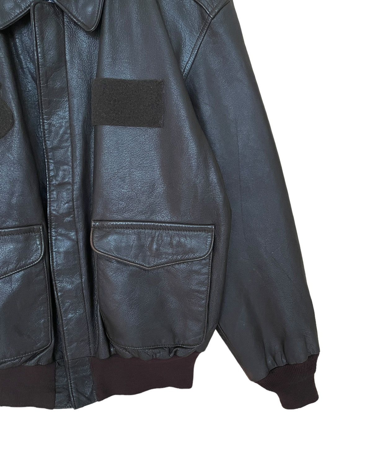 Avirex Vintage Brand Avirex Leather Fly Jacket 1990s Size US L / EU 52-54 / 3 - 6 Thumbnail