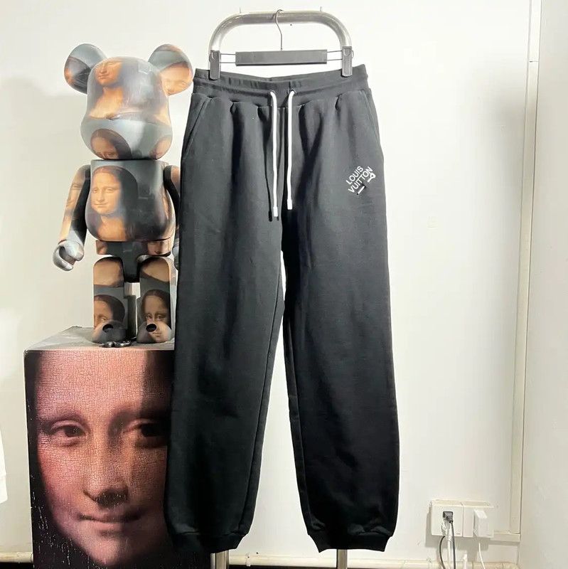 Louis Vuitton Louis Vuitton Men's Casual Black Cotton Pants 0089 Size US 38 / EU 54 - 1 Thumbnail