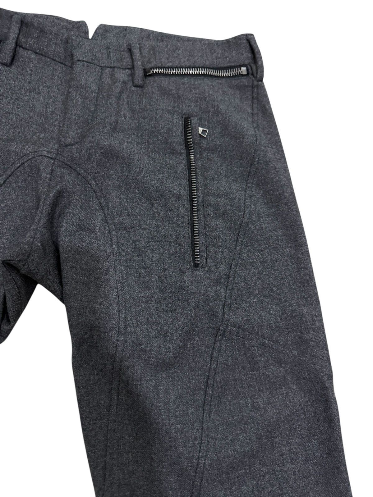 Designer × Neil Barrett NEIL BARRET DESIGN WOOL TECHNICAL ZIP TROUSERS Size US 34 / EU 50 - 3 Thumbnail