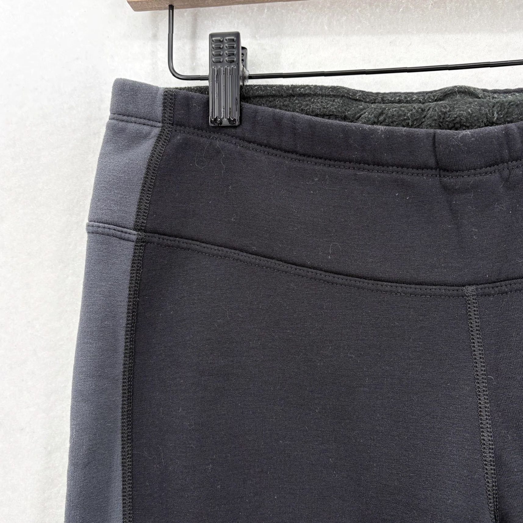 Athleta Athleta Leggings Womens L Black Colorblock Thermal Ankle Fleece Lined Zip Pocket Size 36" / US 14 / IT 50 - 3 Thumbnail