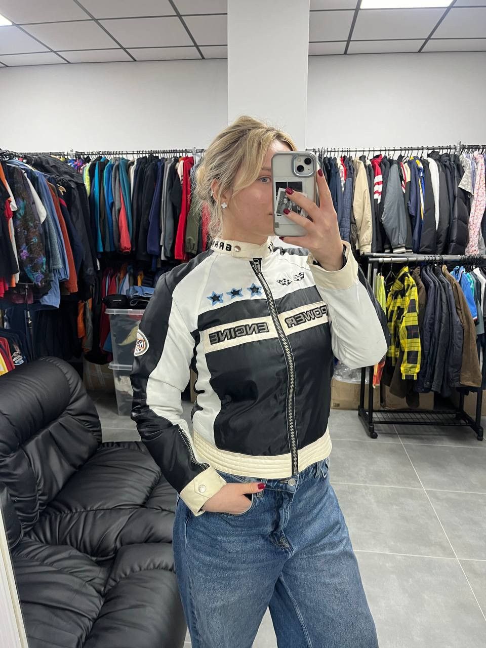Vintage Vintage Heroic Grand Prix Konai Pistons Women Racing Jacket Size S / US 4 / IT 40 - 2 Thumbnail