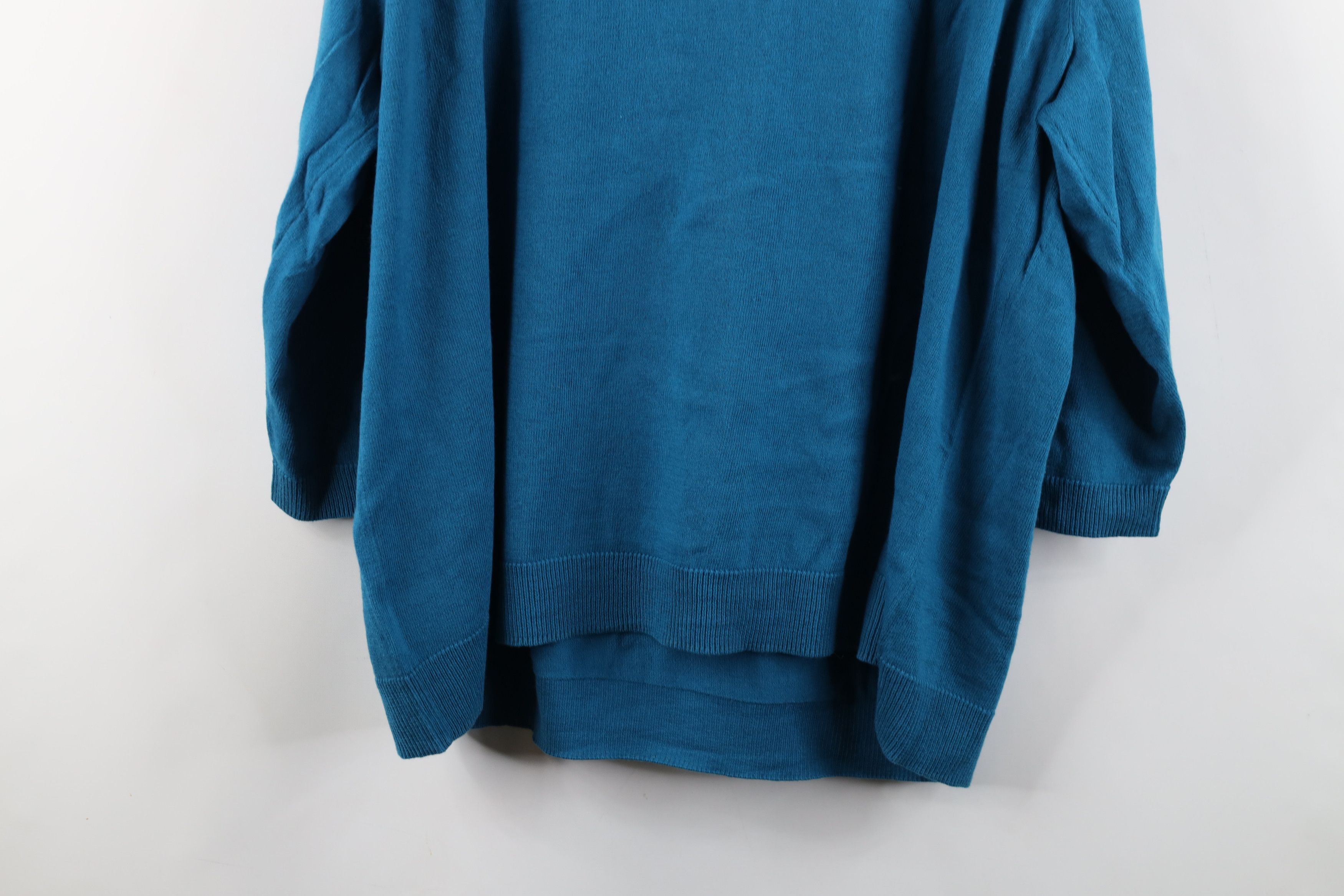 Liz Claiborne × Vintage New Liz Claiborne Cotton Cashmere Knit 3/4 Sleeve Sweater Size 3XL / US 20-22 - 11 Thumbnail