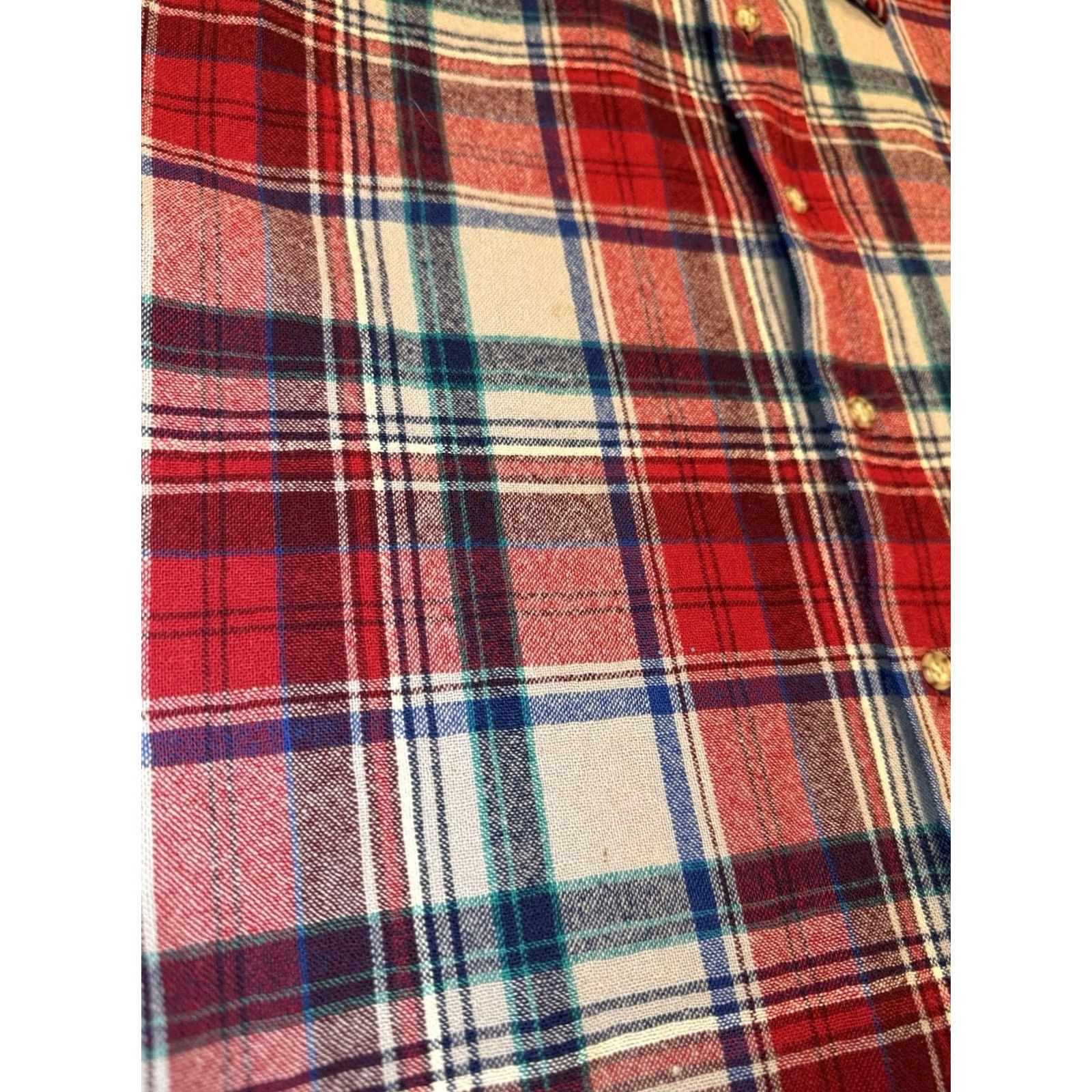 Pendleton VINTAGE Pendleton Shirt Mens Plaid Wool Flannel Leather Elbow Patch USA Size XL Size US XL / EU 56 / 4 - 4 Thumbnail