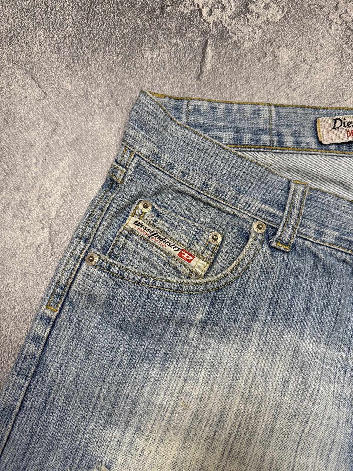 Diesel Y2K Flare Opium LGB Style Diesel Distressed Denim Jeans Size US 32 / EU 48 - 7 Thumbnail
