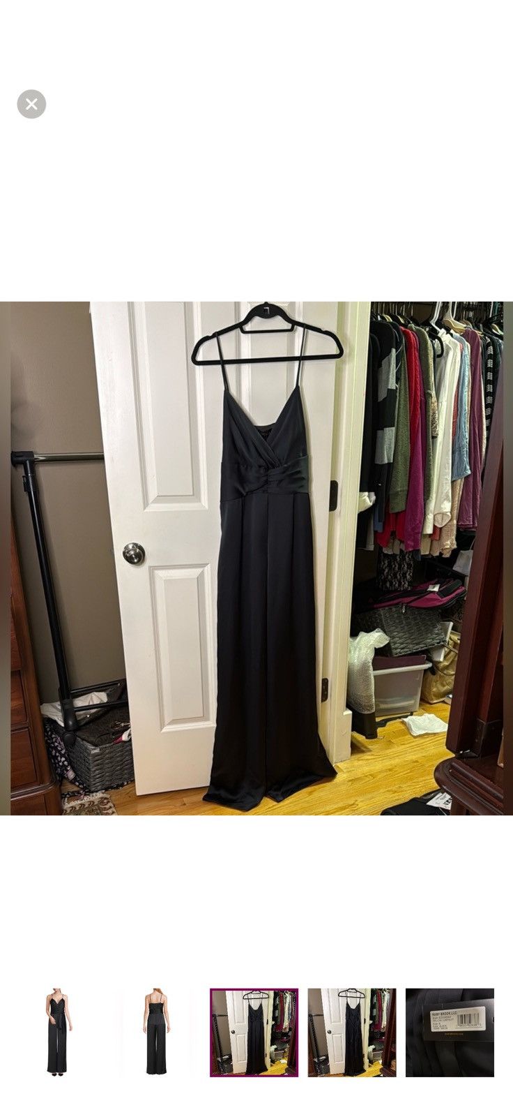 Ramy Brook Ramy Brook Willow Wide Leg Satin Jumpsuit Size 32" / US 10 / IT 46 - 3 Thumbnail
