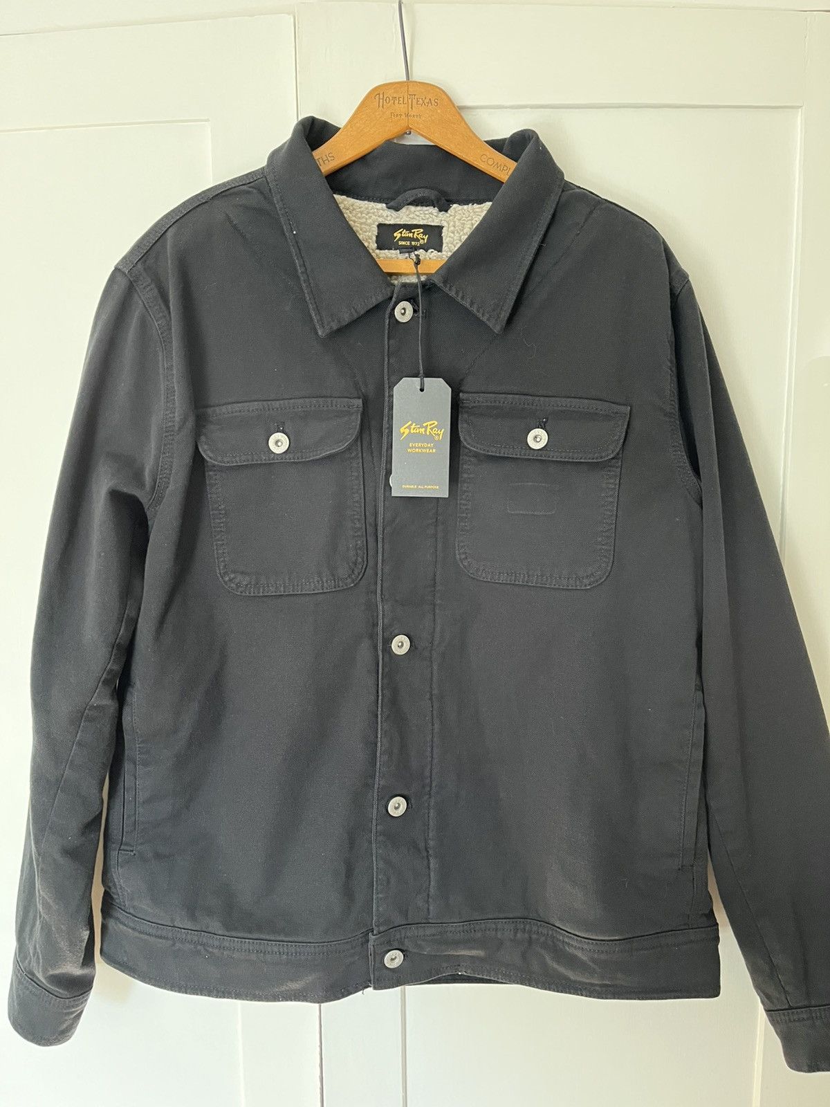 Stan Ray Trucker Jacket Lined Black Duck