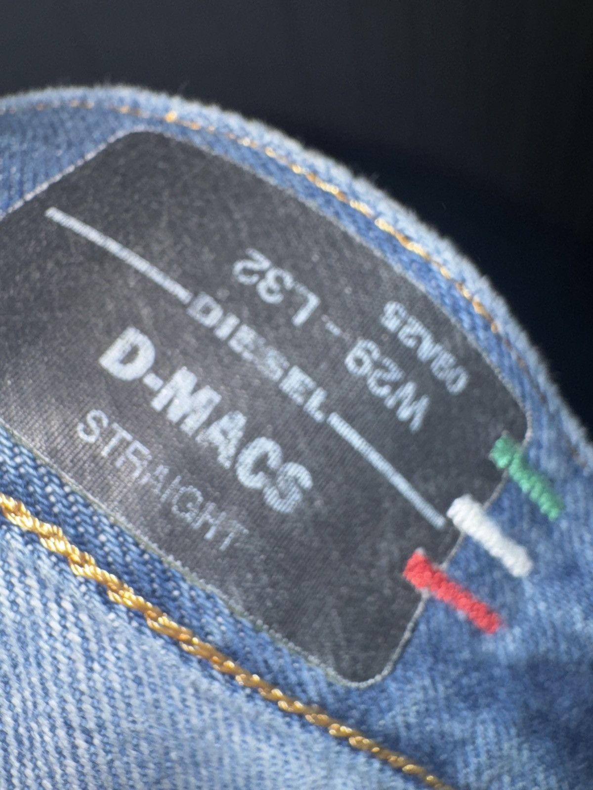 Diesel Diesel D-MACS Straight Jeans W29 L32 Size US 29 - 17 Thumbnail