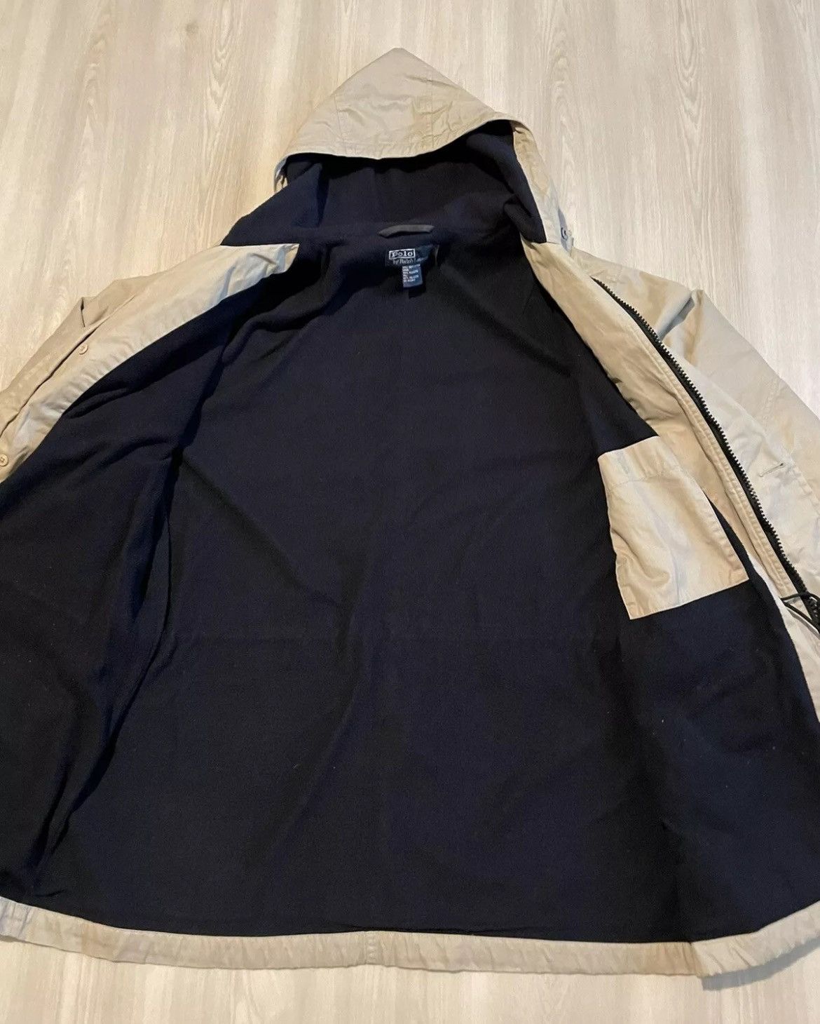 Designer × Polo Ralph Lauren × Vintage Vintage Polo Ralph Lauren Hooded Trench Coat Parka Sz Large Size US L / EU 52-54 / 3 - 4 Thumbnail