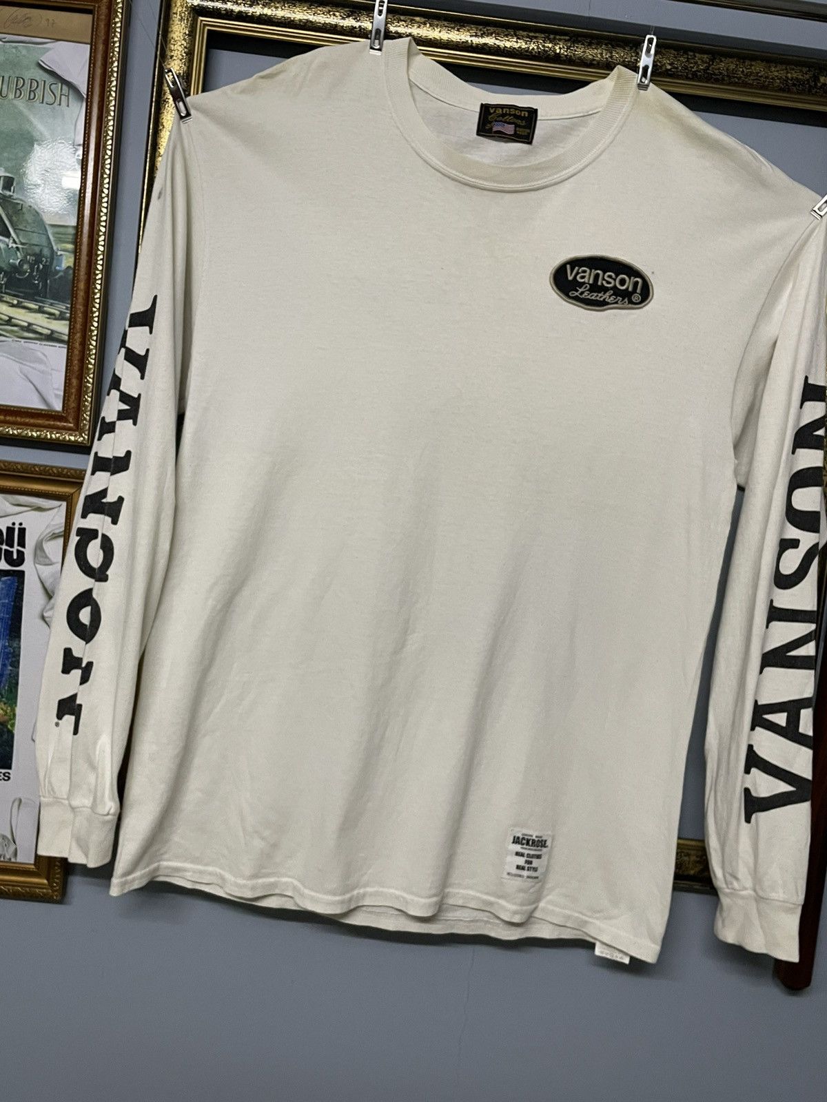 Designer × Vanson Leathers × Vintage Vintage Designer Vanson LeatherXJackrose One Star Longsleeve Size US M / EU 48-50 / 2 - 3 Thumbnail