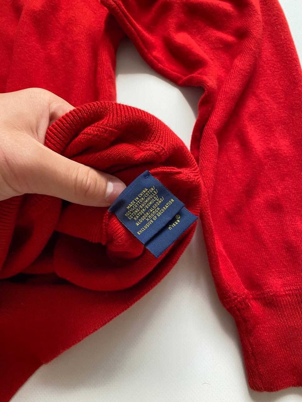 Polo Ralph Lauren × Vintage Polo Ralph Lauren Men's sweater Combed Pullover Ribbed Size US L / EU 52-54 / 3 - 4 Thumbnail