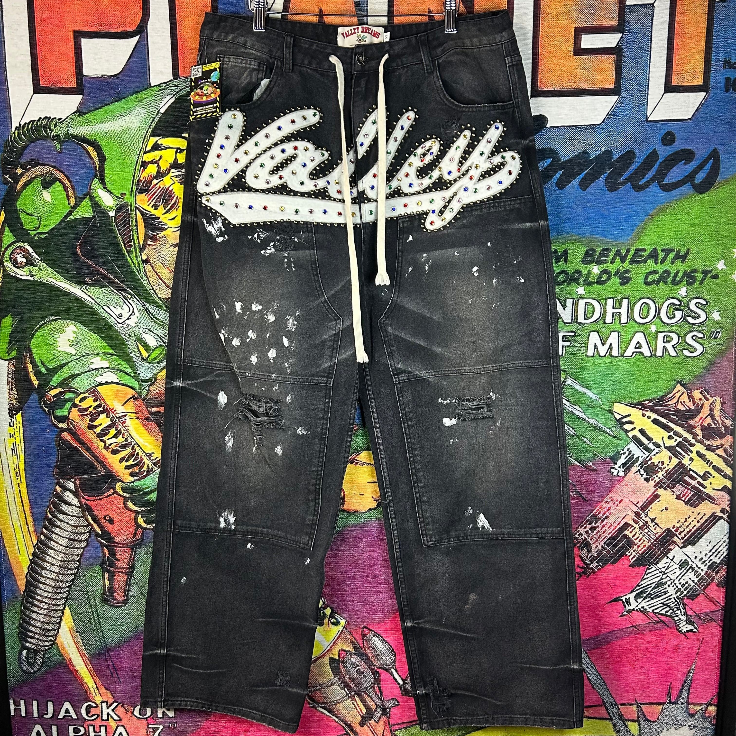 Vale Vale Valley Dreams Double Knee Jeans Size 32” Size US 32 / EU 48 - 1 Thumbnail