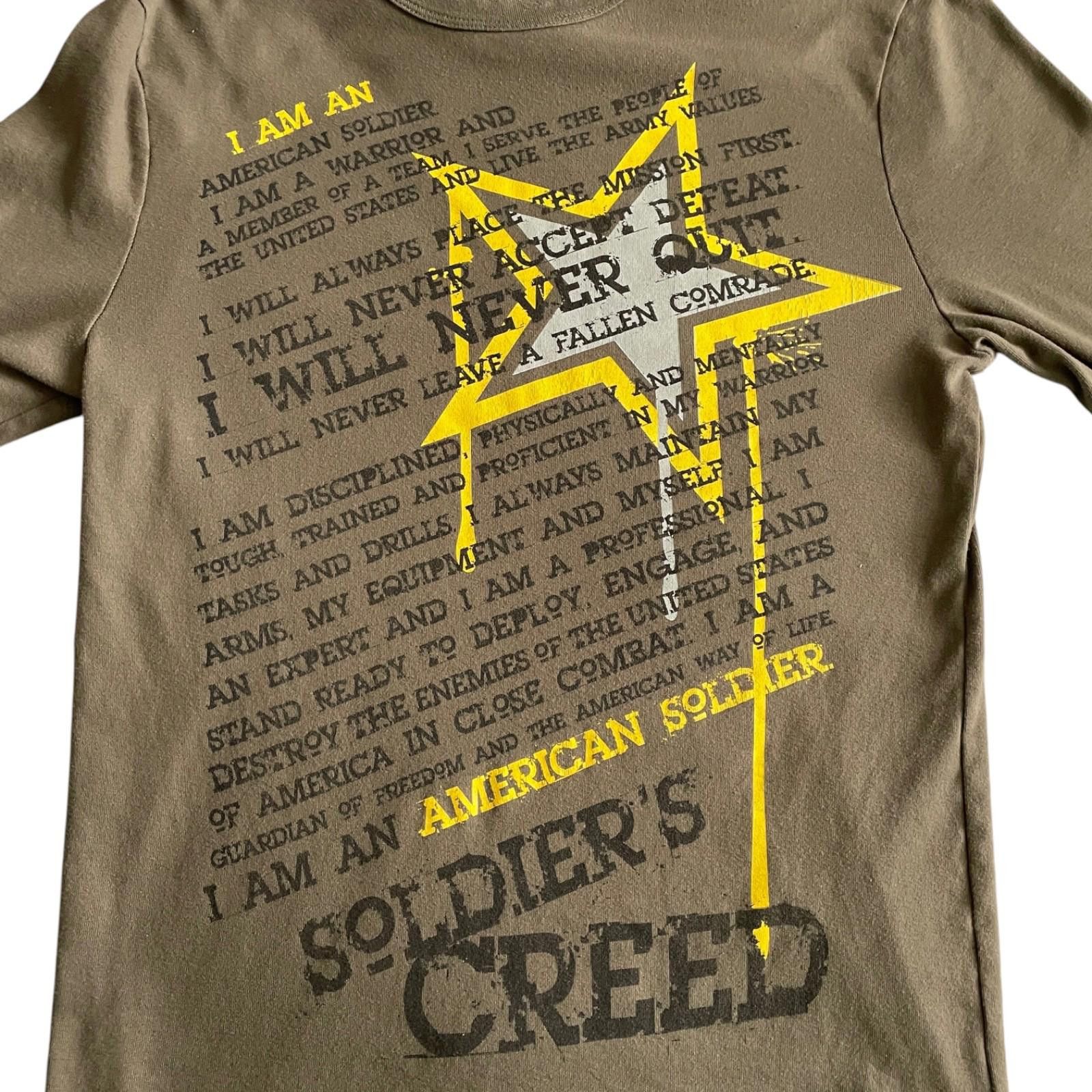 Other US Army LS T Shirt Large Soldier’s Creed Army Strong CLEAN! Size US L / EU 52-54 / 3 - 4 Thumbnail
