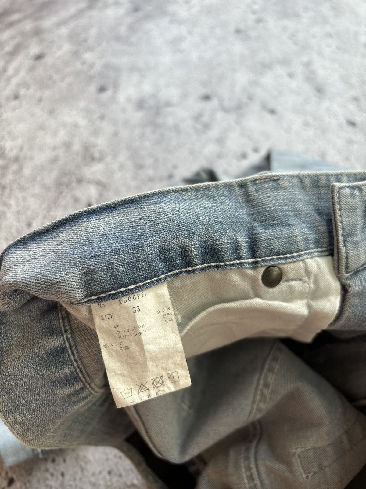 Hysteric Glamour Japanese distressed denim jeans Size US 34 / EU 50 - 8 Thumbnail