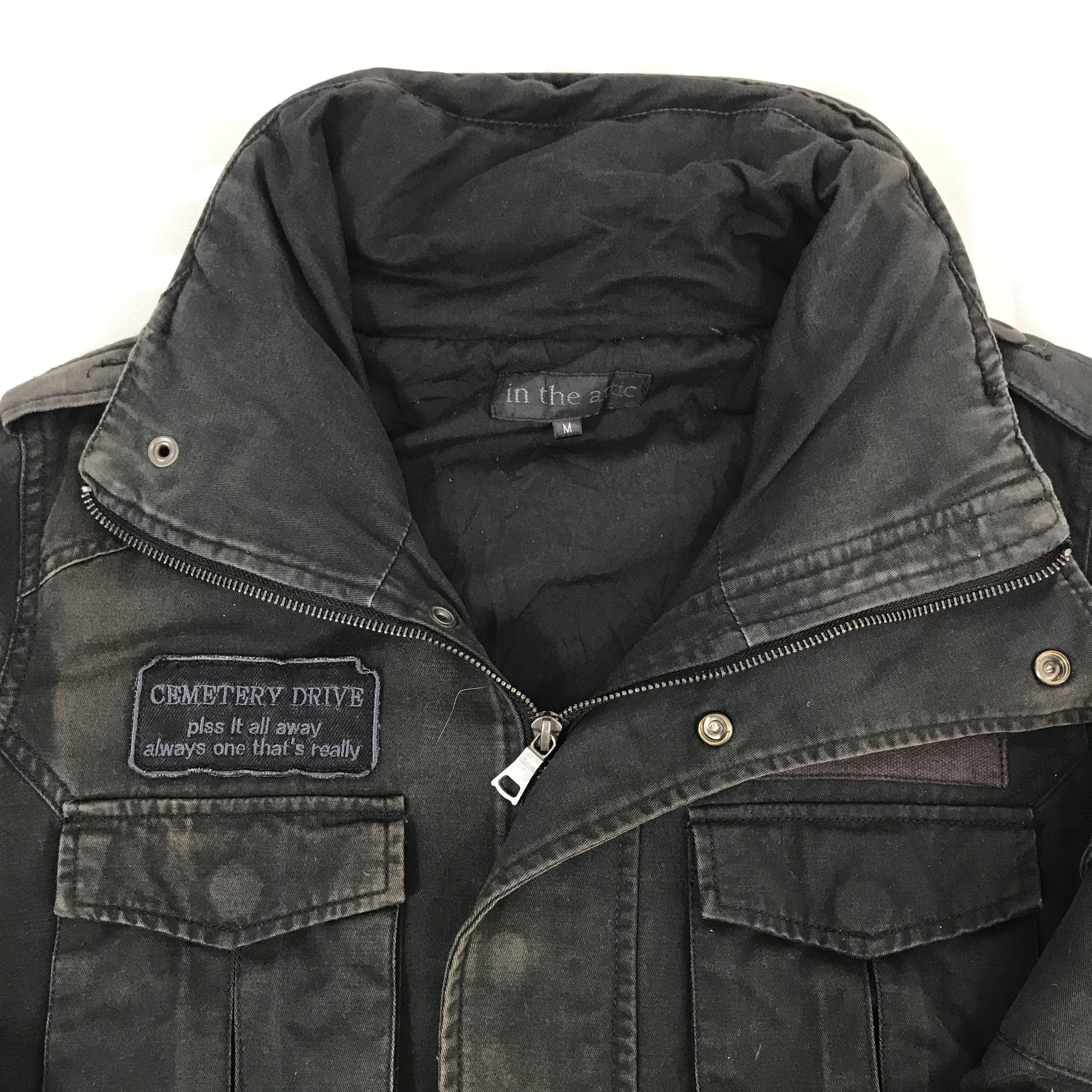 In The Attic × Vintage In the attic Distressed faded jacket Cemetery Drive Jacket Size US M / EU 48-50 / 2 - 8 Thumbnail