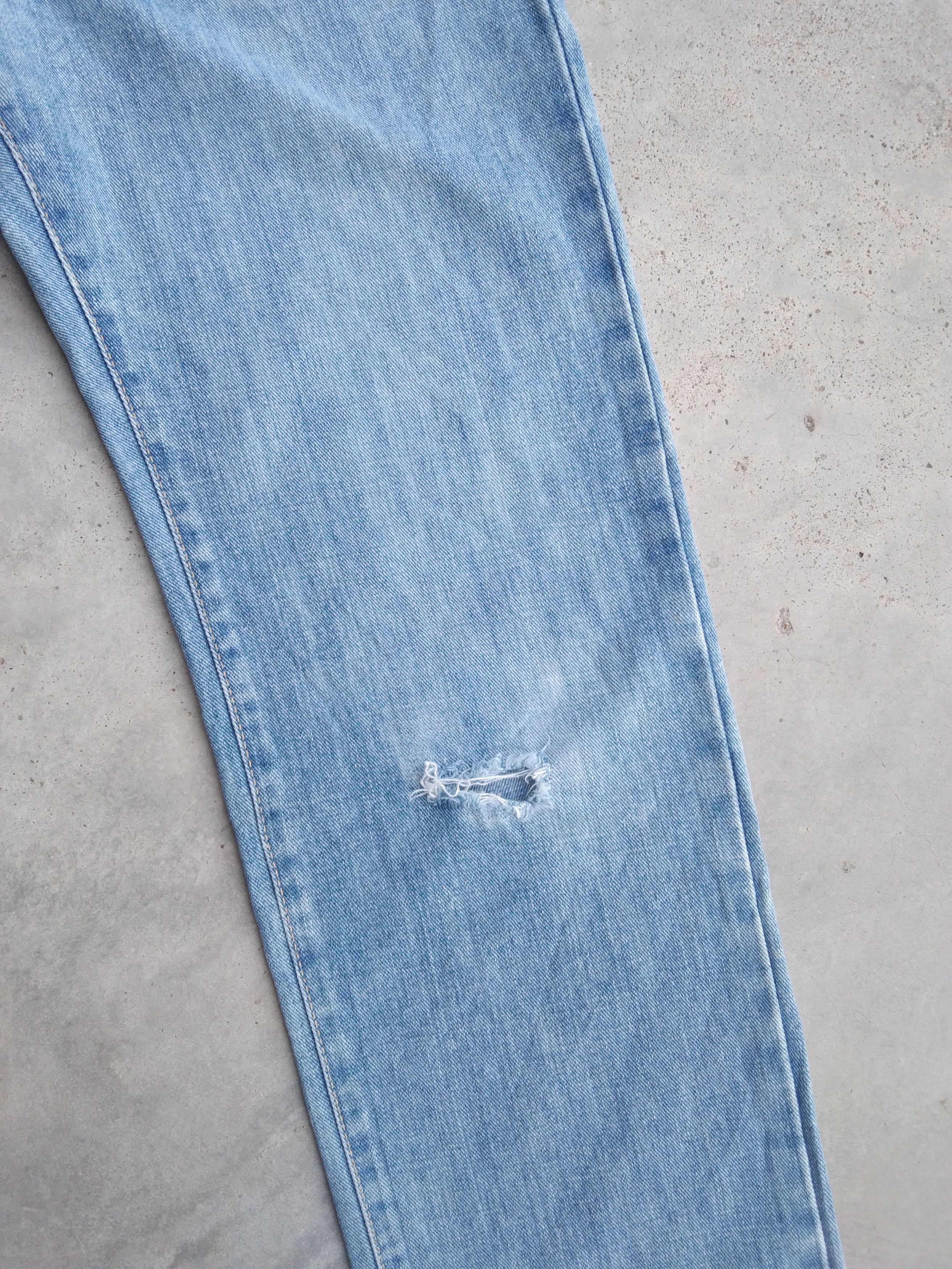 Japanese Brand Vintage Edwin Made In Japan Distressed Jeans 31x29 Size US 31 - 5 Thumbnail