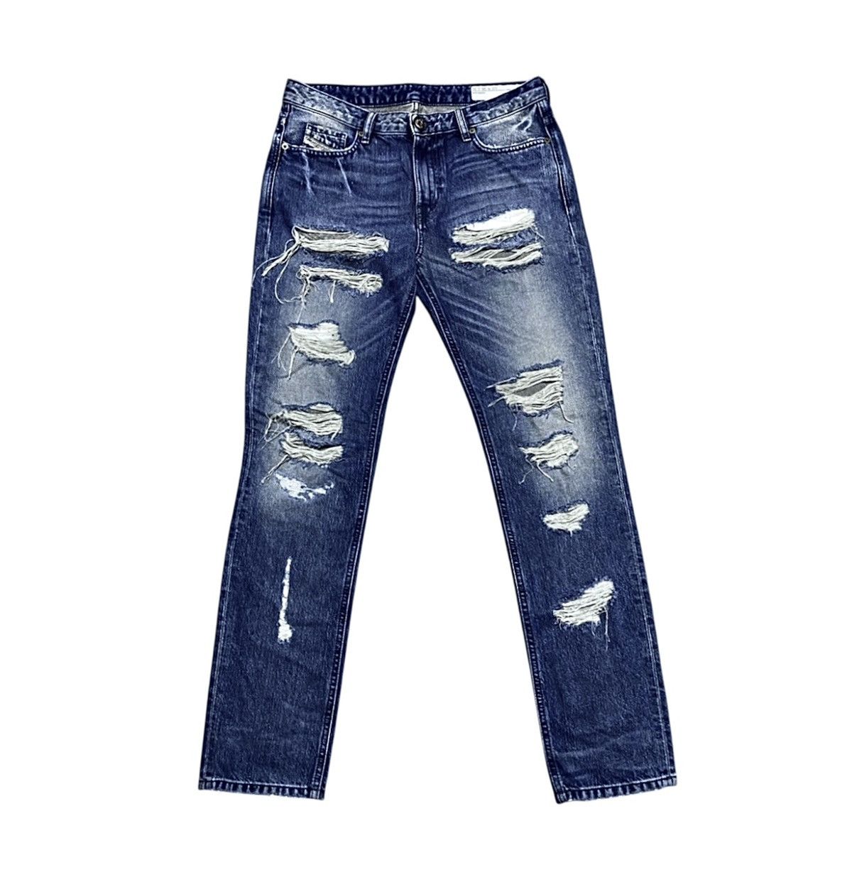 Diesel Diesel Industry Rizzo Washed Distressed Torn Jeans Denim Size 26" / US 2 / IT 38 - 1 Thumbnail