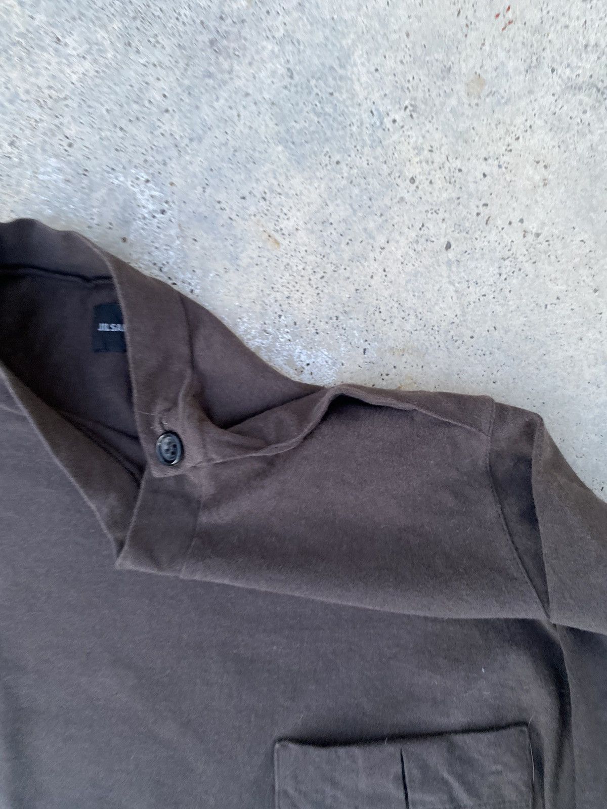 Jil Sander Jil Sander Pocket Long Sleeve Tees Brown Size US L / EU 52-54 / 3 - 3 Thumbnail