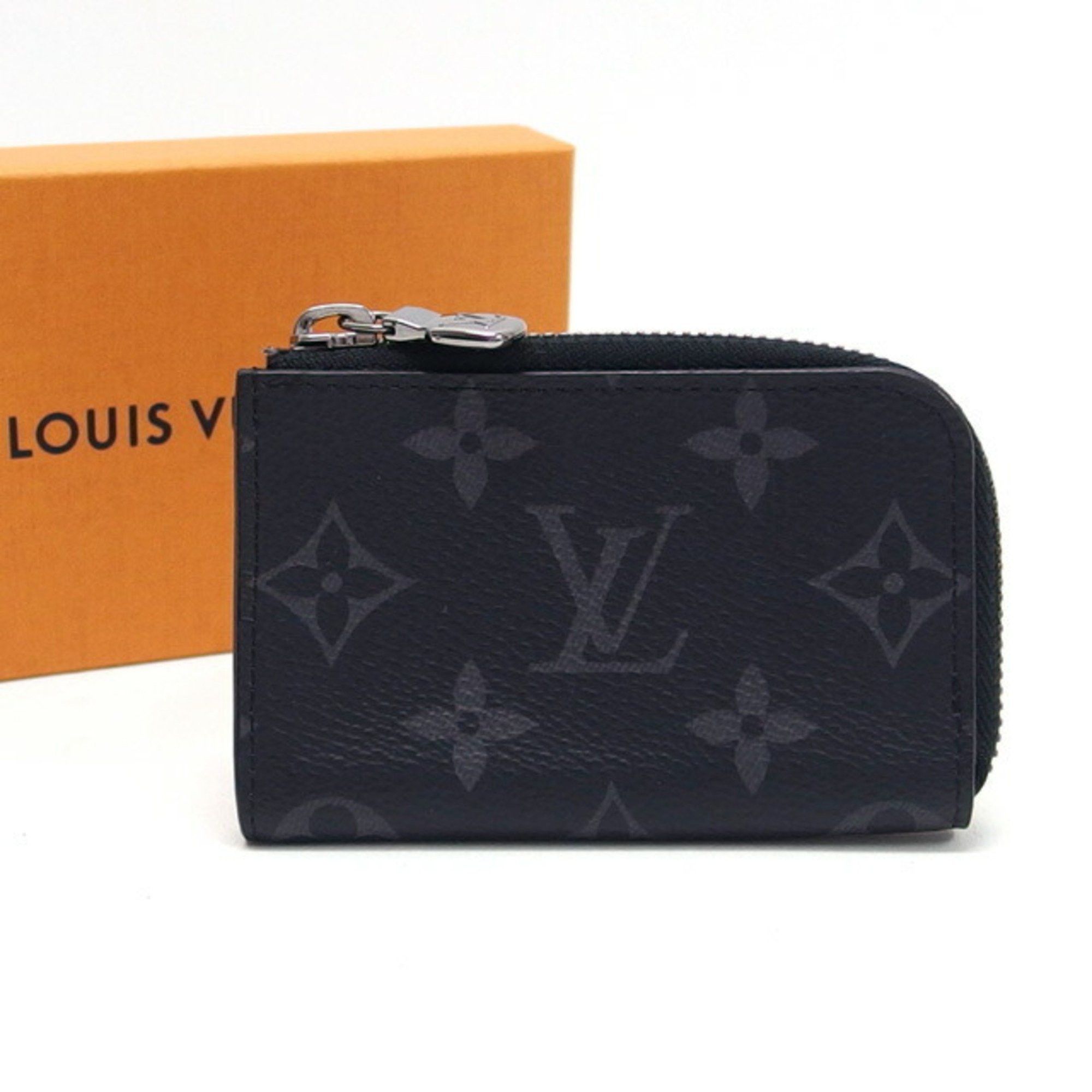 image of Louis Vuitton Monogram Eclipse Portomone Joule Coin Case M63536, Women's