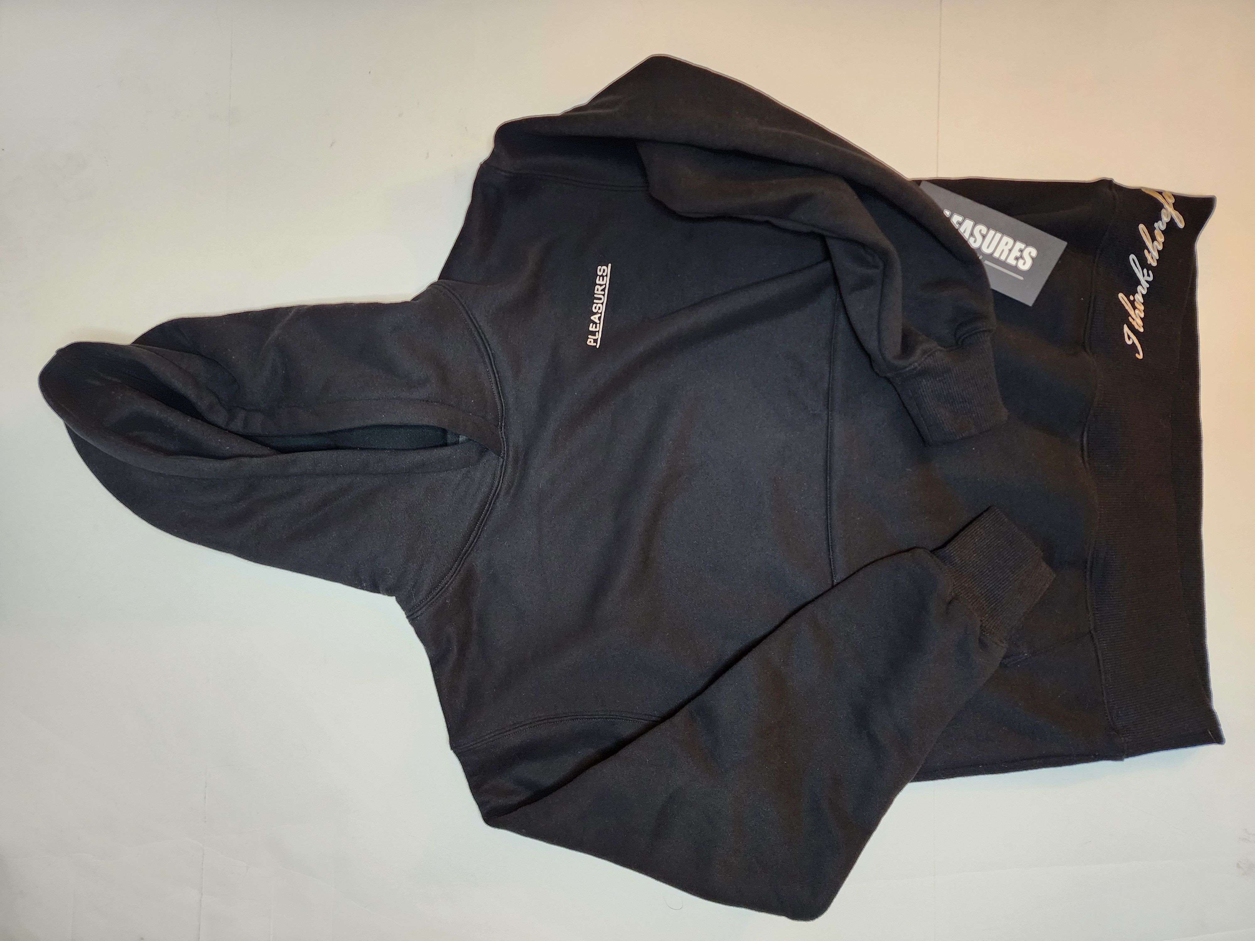 image of Pleasures Discourse Hoodie in Black, Men's (Size Small)