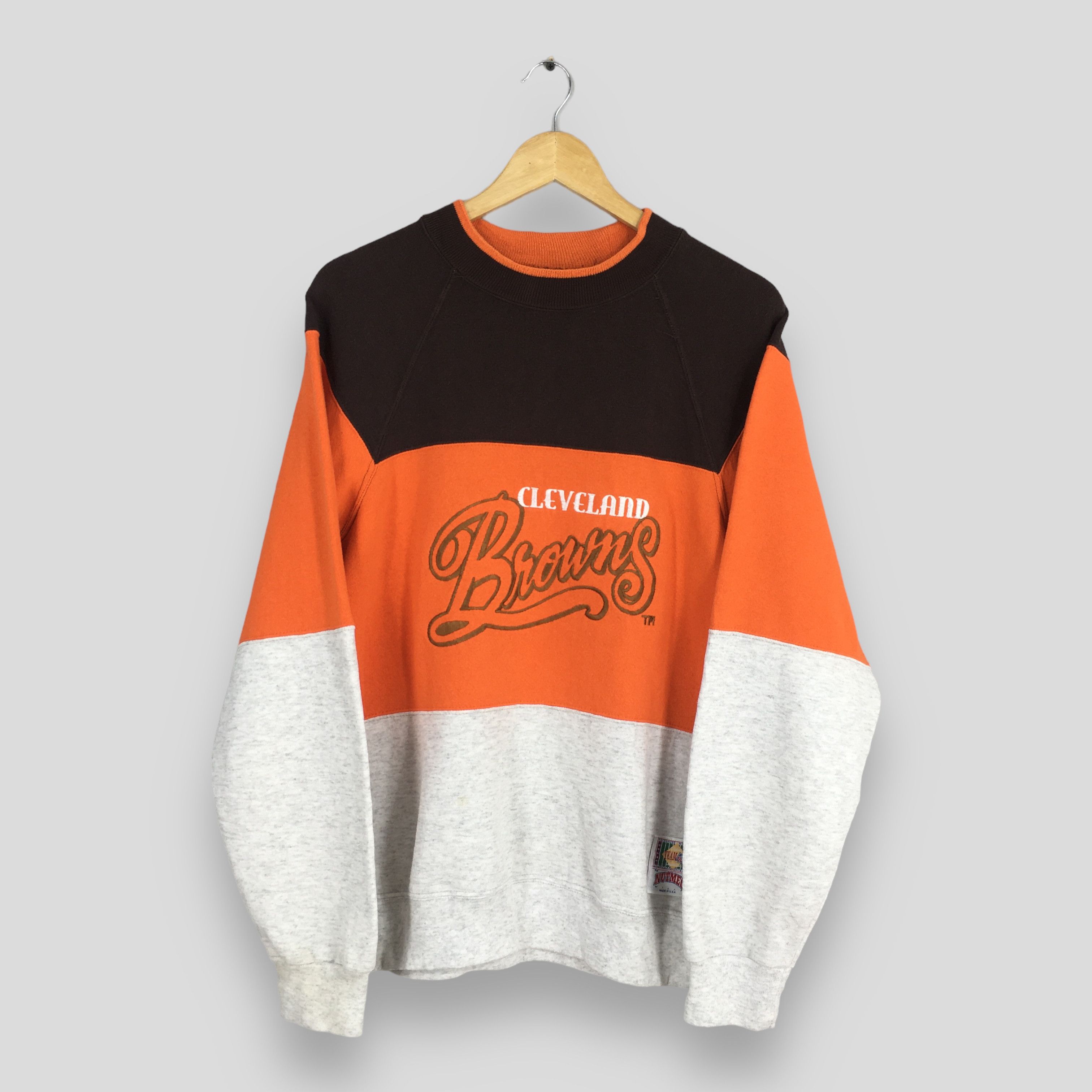 image of Vintage 90's Cleveland Browns Nfl Sweatshirt Medium, Men's