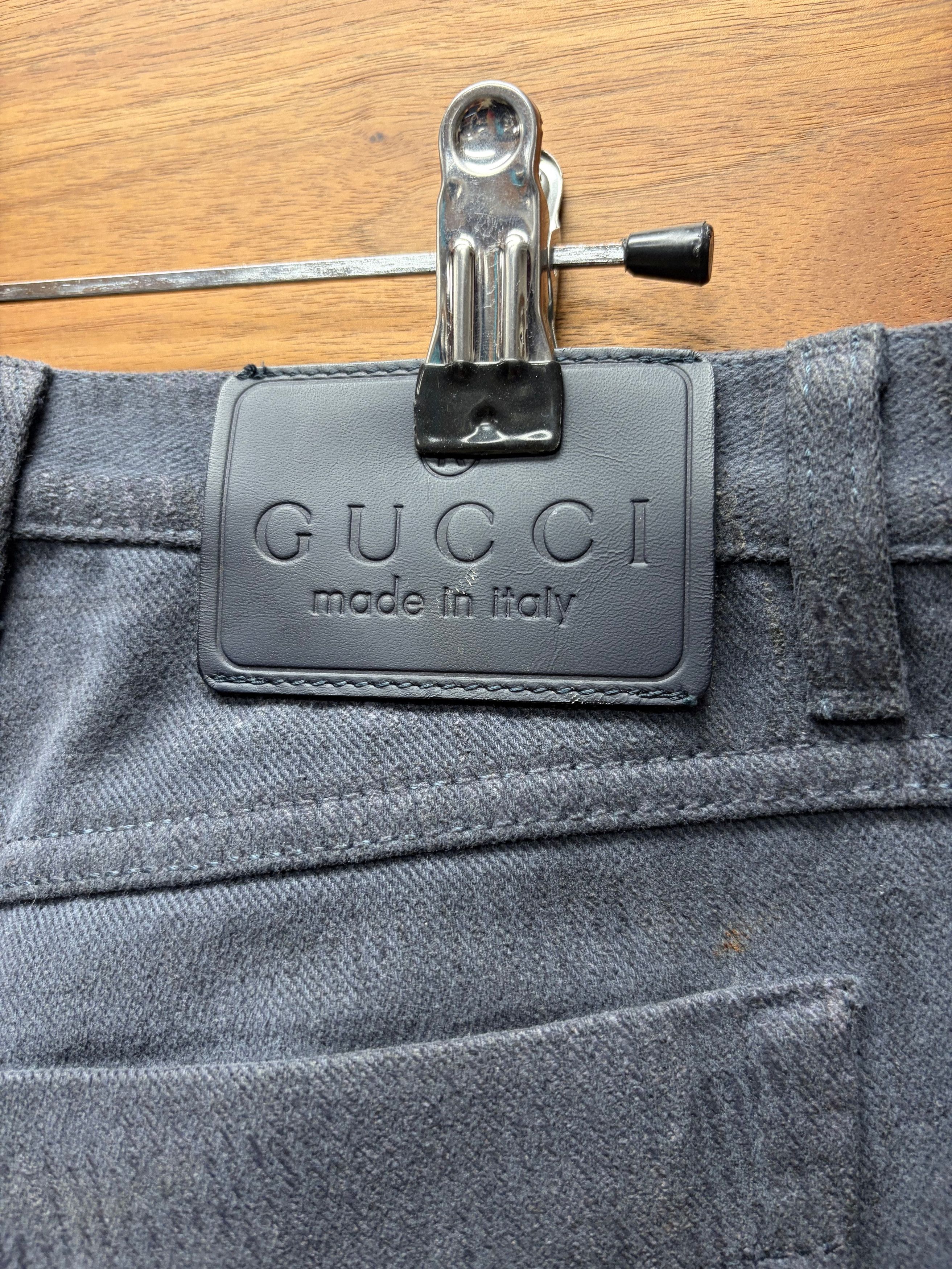 Gucci Gucci Waxed Silver Slim/Skinny Cut Vertical Corduoy Pants Size US 30 / EU 46 - 5 Thumbnail